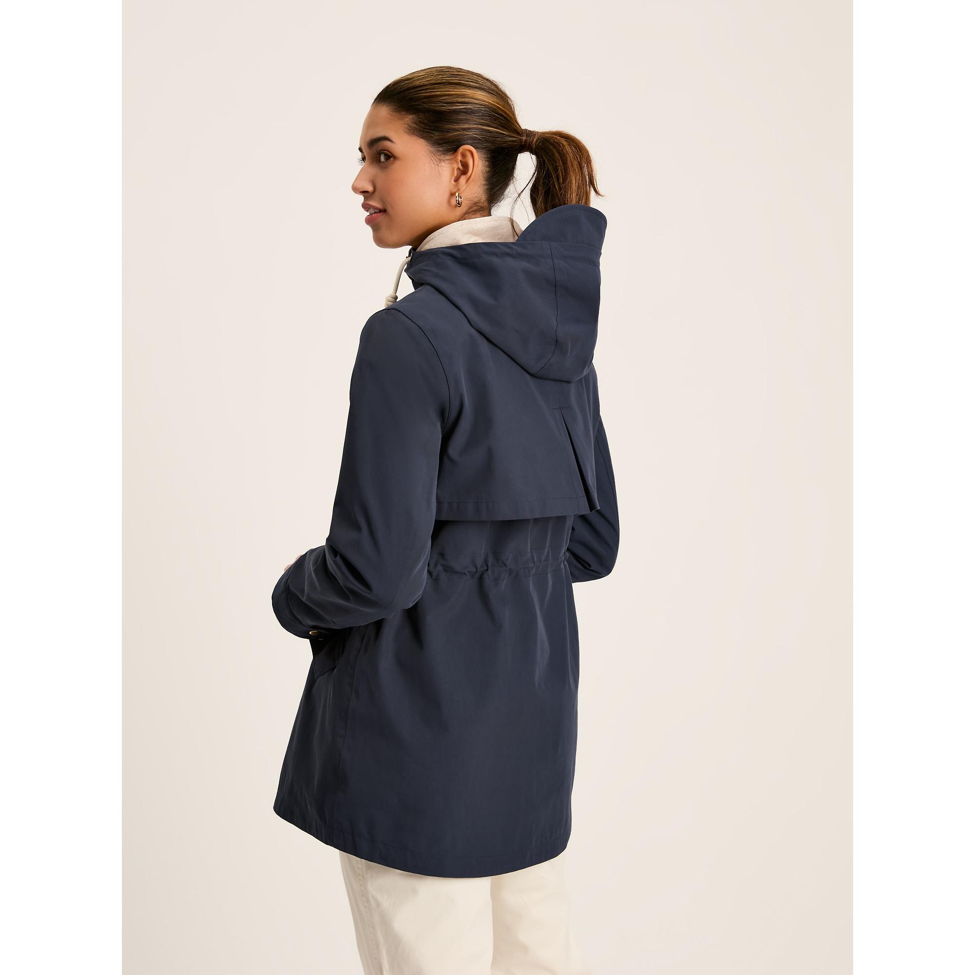 Product image 4 of 8 of Joules Women's Portwell Waterproof Raincoat - Navy Blue
