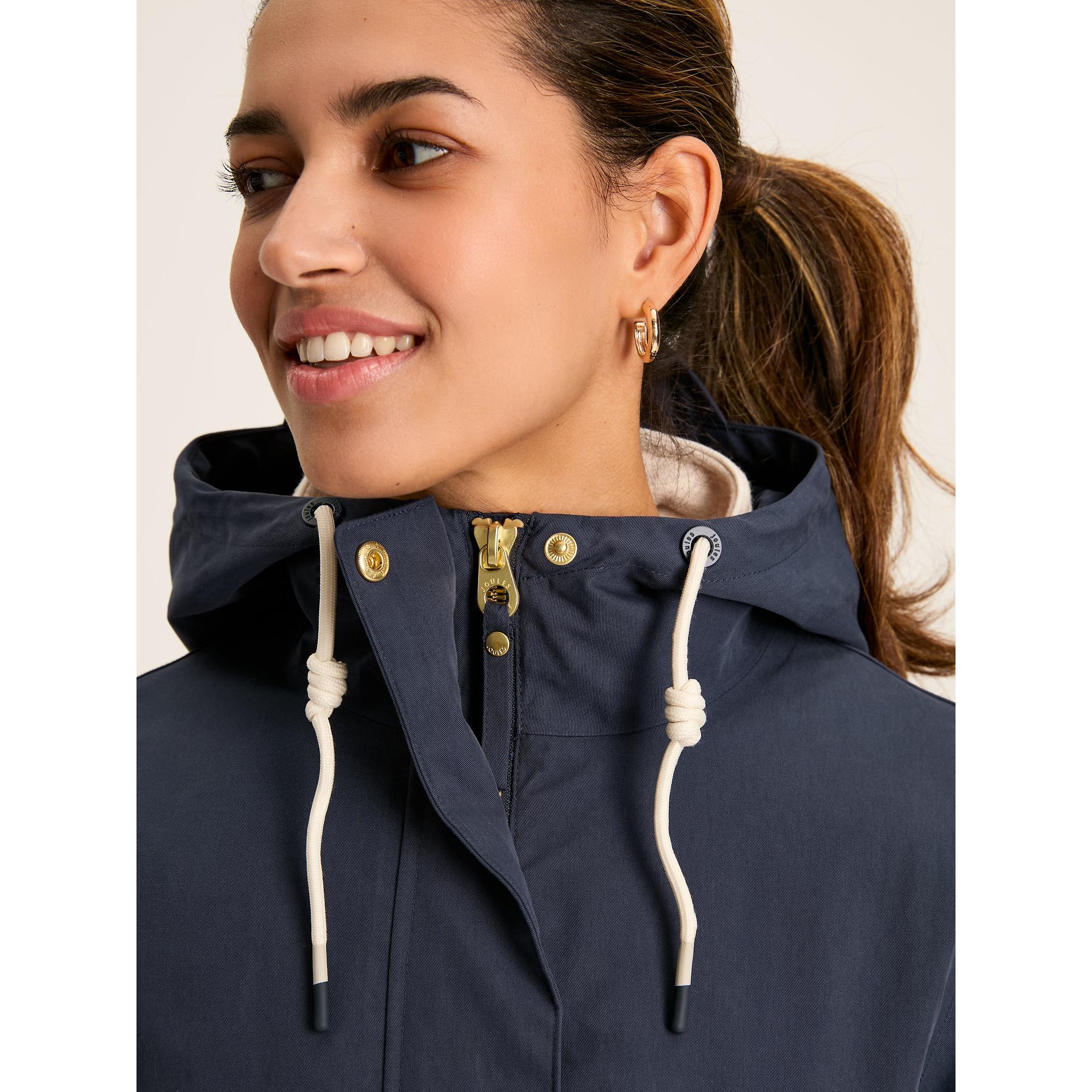 Product image 5 of 8 of Joules Women's Portwell Waterproof Raincoat - Navy Blue