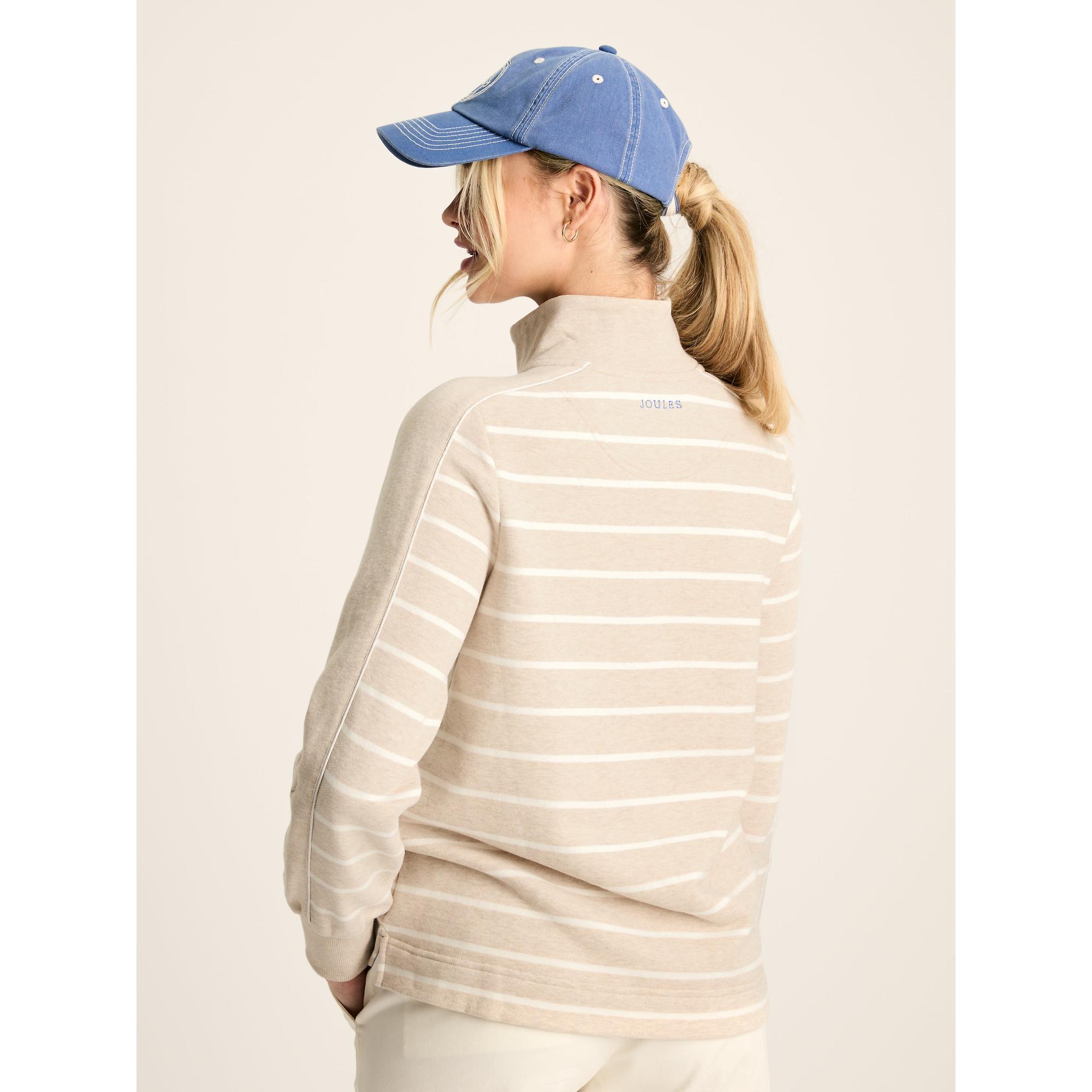 Product image 5 of 8 of Joules Women's Southwold Button Down Striped Sweatshirt - Oatmarl