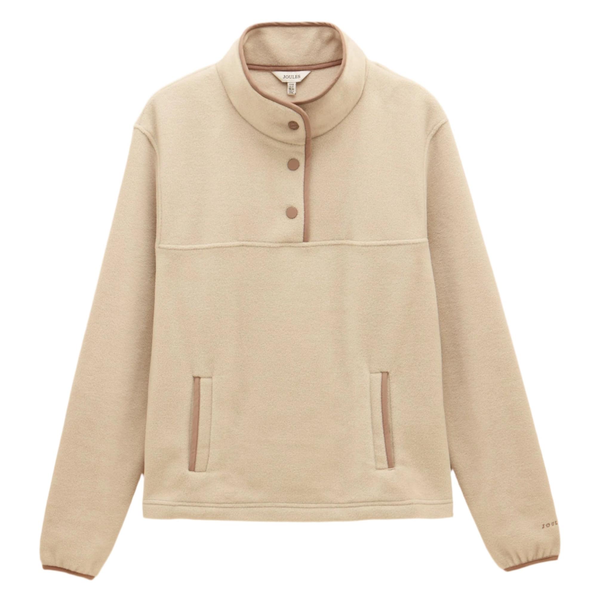 Product image 1 of 10 of Joules Women's Lulworth Funnel Neck Fleece - Sandstone