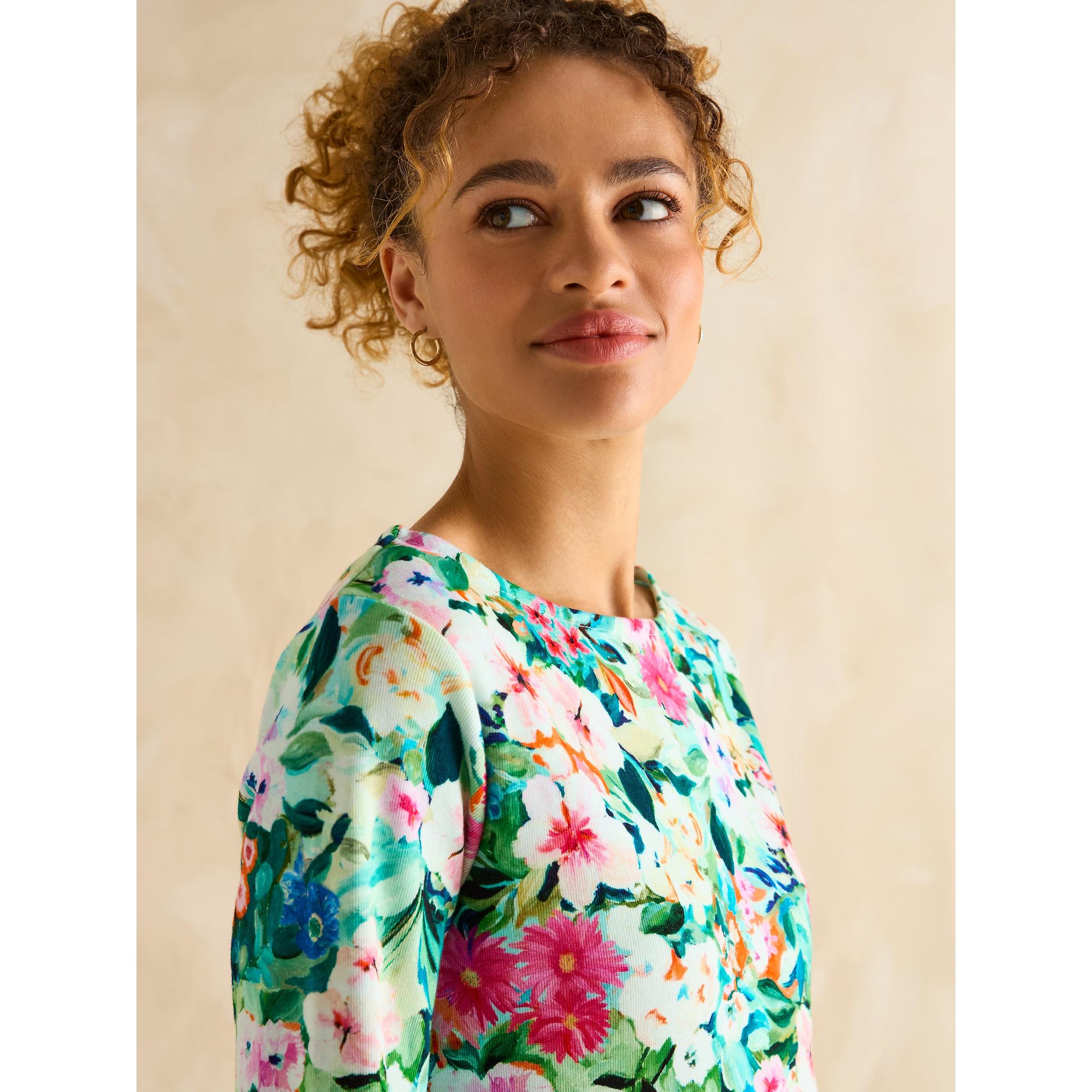 Product image 5 of 6 of Joules Women's Printed Harbour Long Sleeve Top - Multi Floral