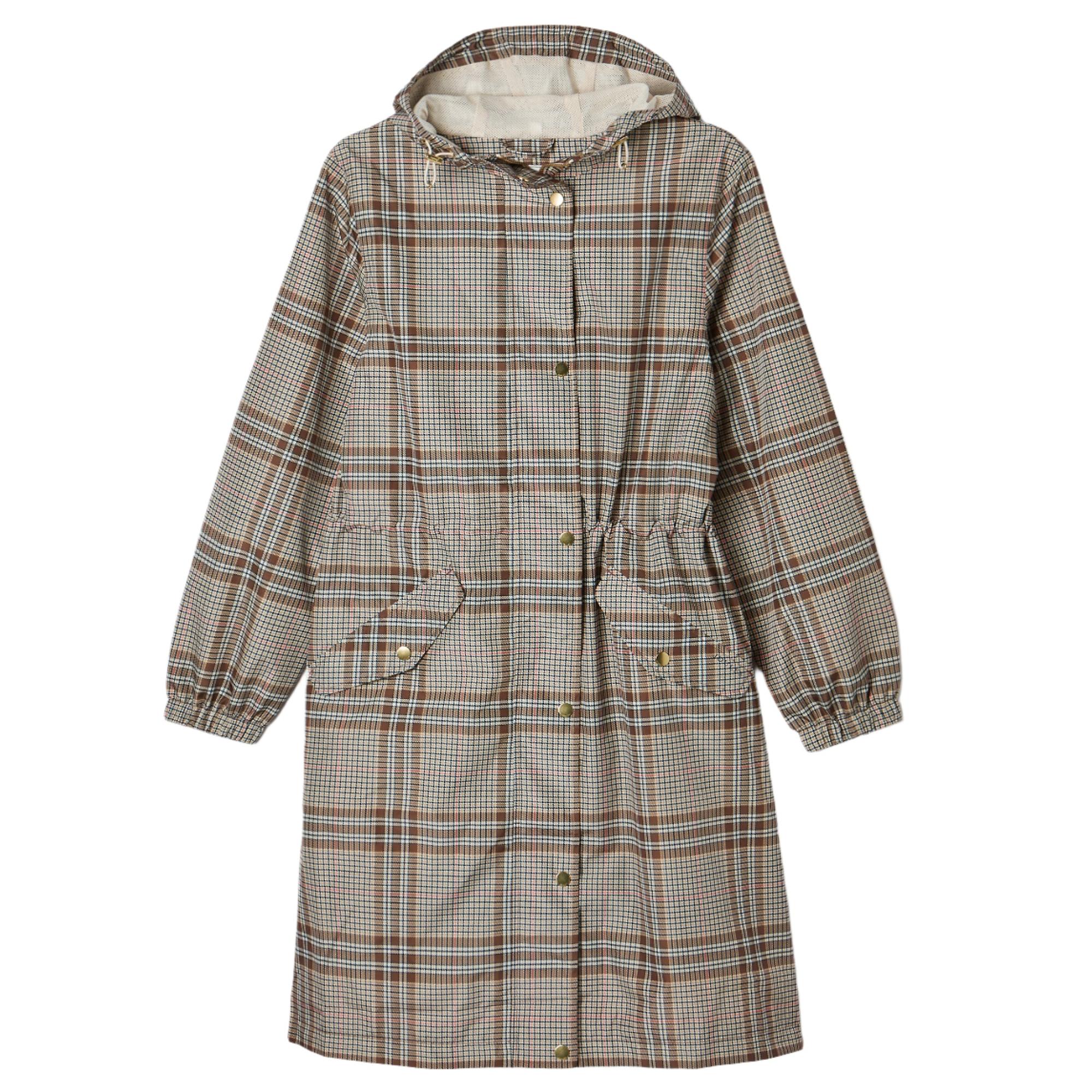 Product image 1 of 9 of Joules Women's Holkham Waterproof Packable Raincoat - Dartmoor Check