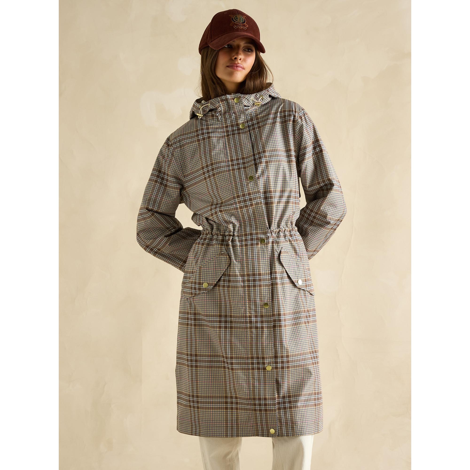 Product image 2 of 9 of Joules Women's Holkham Waterproof Packable Raincoat - Dartmoor Check