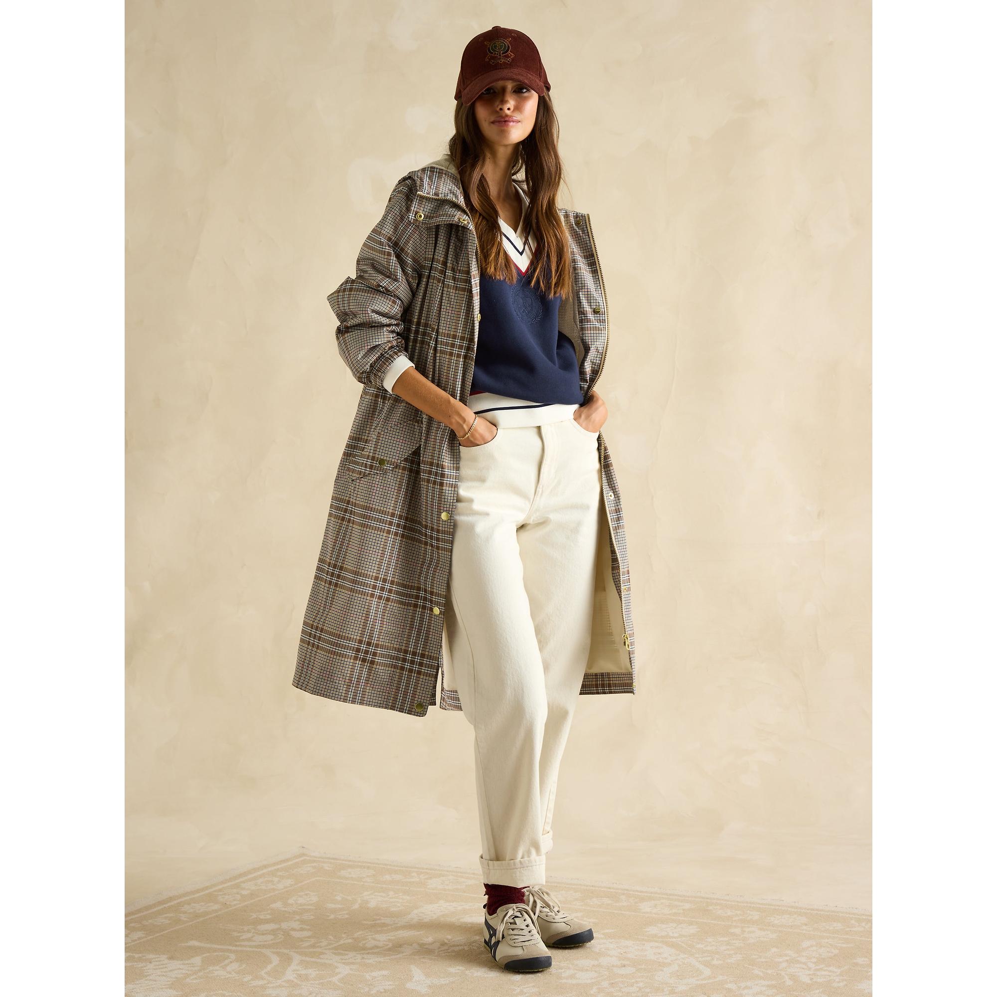 Product image 3 of 9 of Joules Women's Holkham Waterproof Packable Raincoat - Dartmoor Check