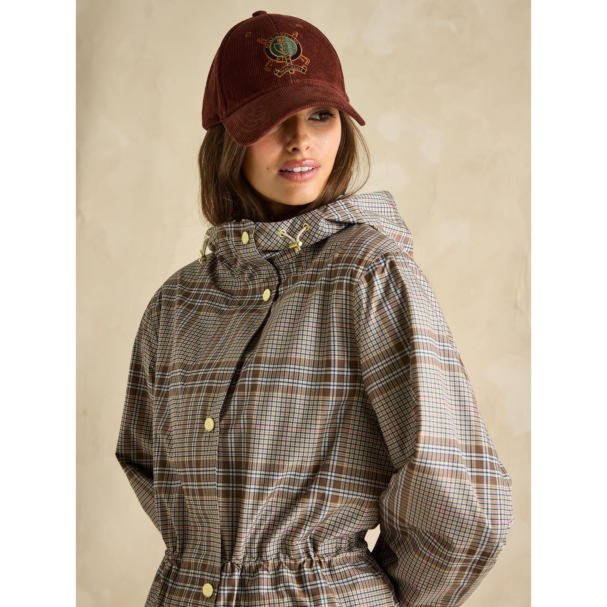 Product image 5 of 9 of Joules Women's Holkham Waterproof Packable Raincoat - Dartmoor Check