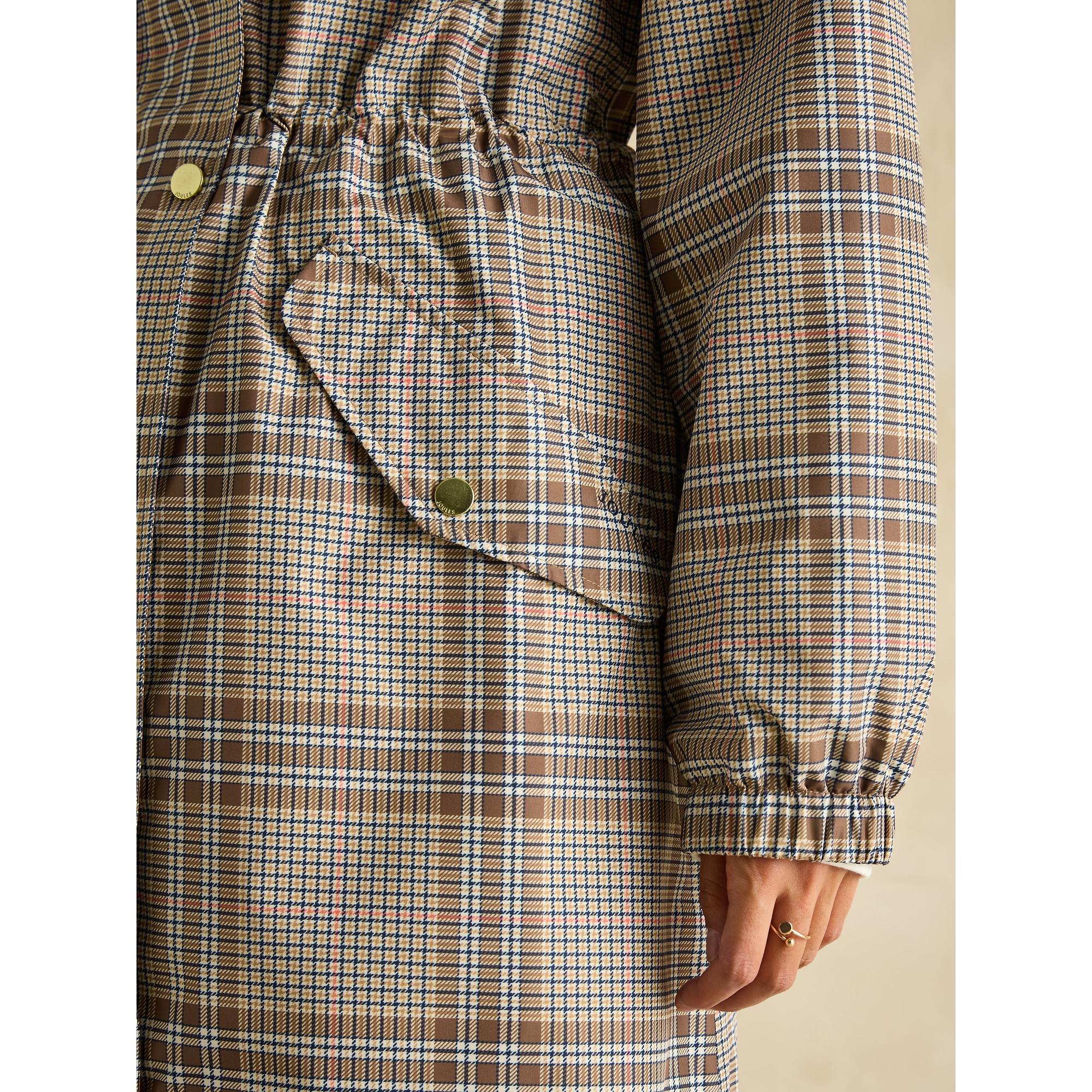 Product image 7 of 9 of Joules Women's Holkham Waterproof Packable Raincoat - Dartmoor Check