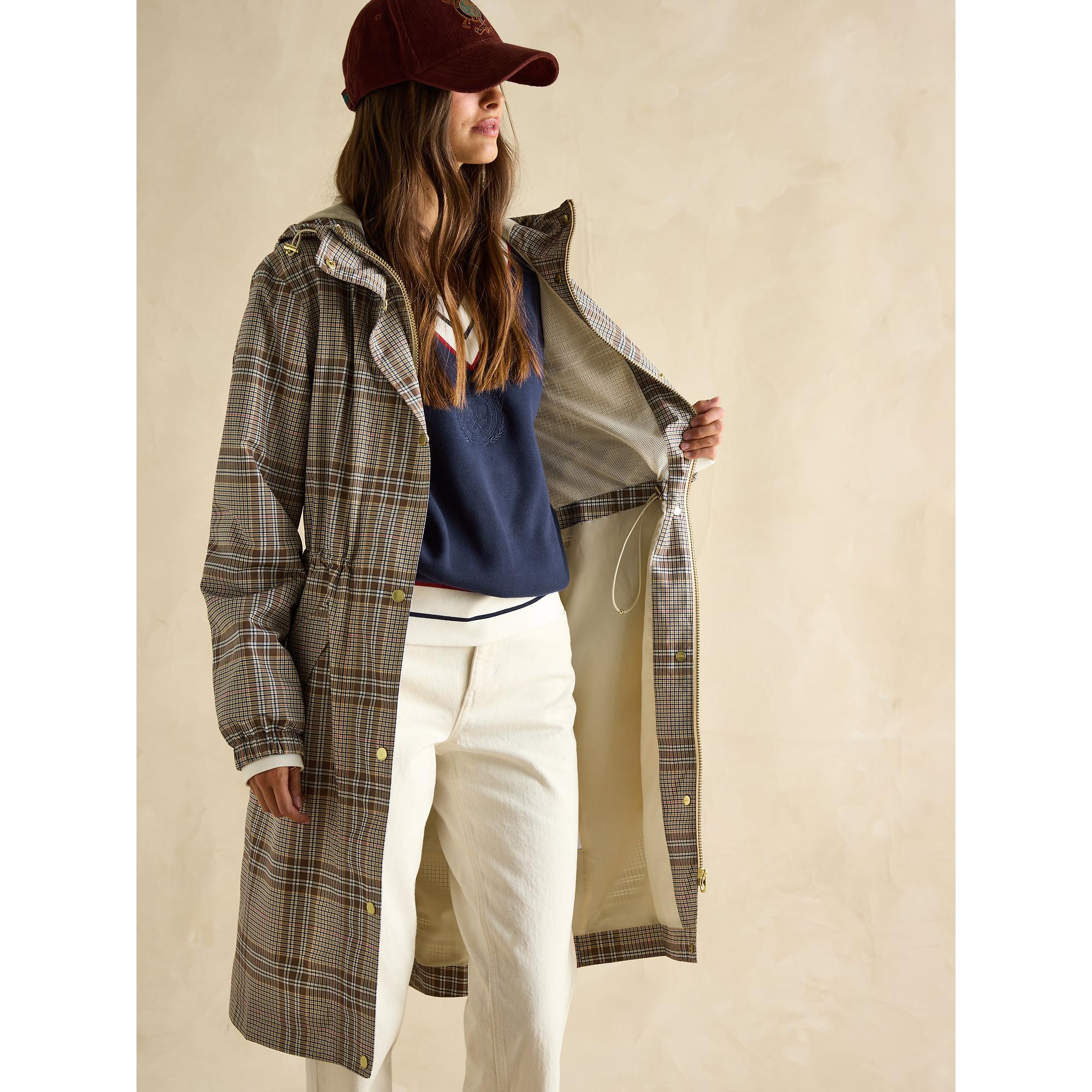 Product image 6 of 9 of Joules Women's Holkham Waterproof Packable Raincoat - Dartmoor Check