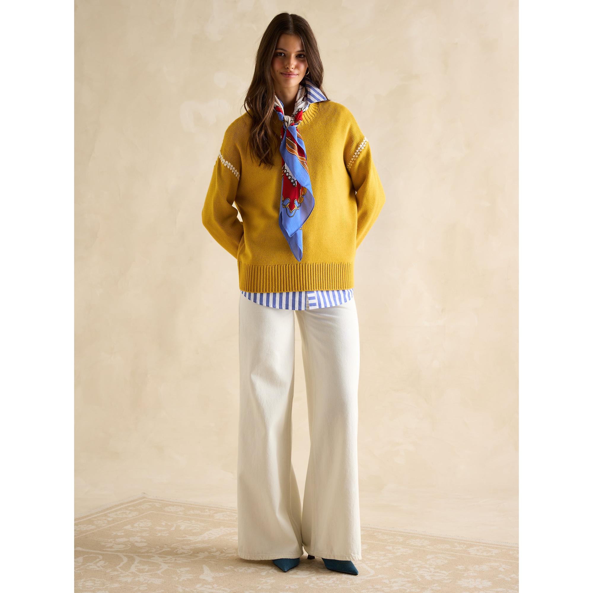 Product image 7 of 8 of Joules Women's Alexandra Blanket Stitch Jumper - Yellow