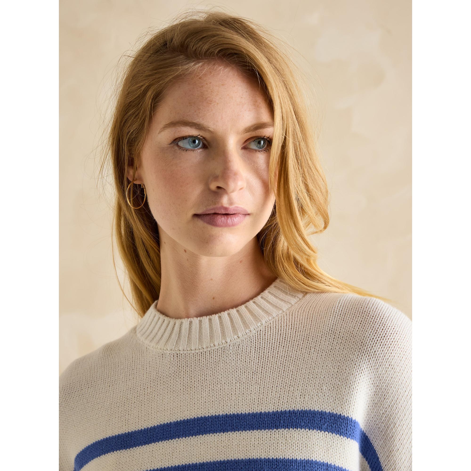Product image 5 of 6 of Joules Women's Alexandra Stripe Jumper - Cream/Blue