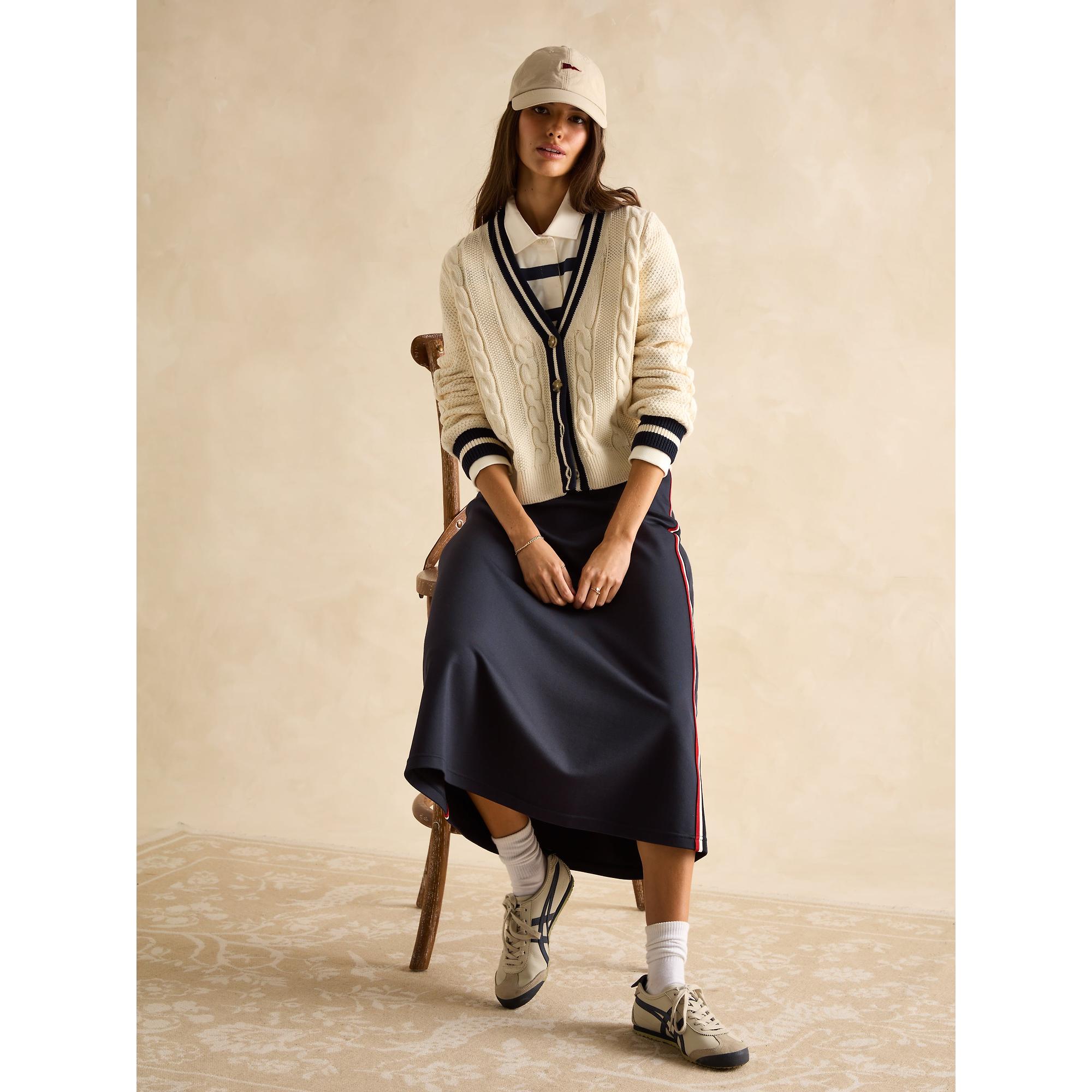 Product image 6 of 8 of Joules Women's Centre Court Cable Knit Cardigan - Cream