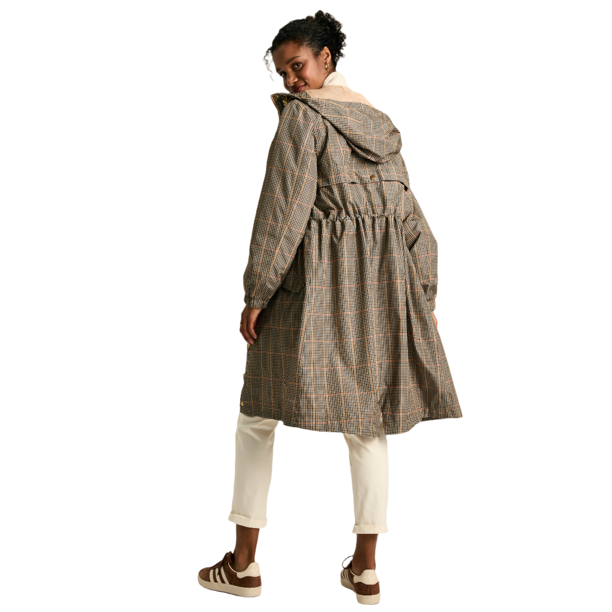 Product image 14 of 16 of Joules Women's Holkham Waterproof Packable Hooded Raincoat - Henson Check