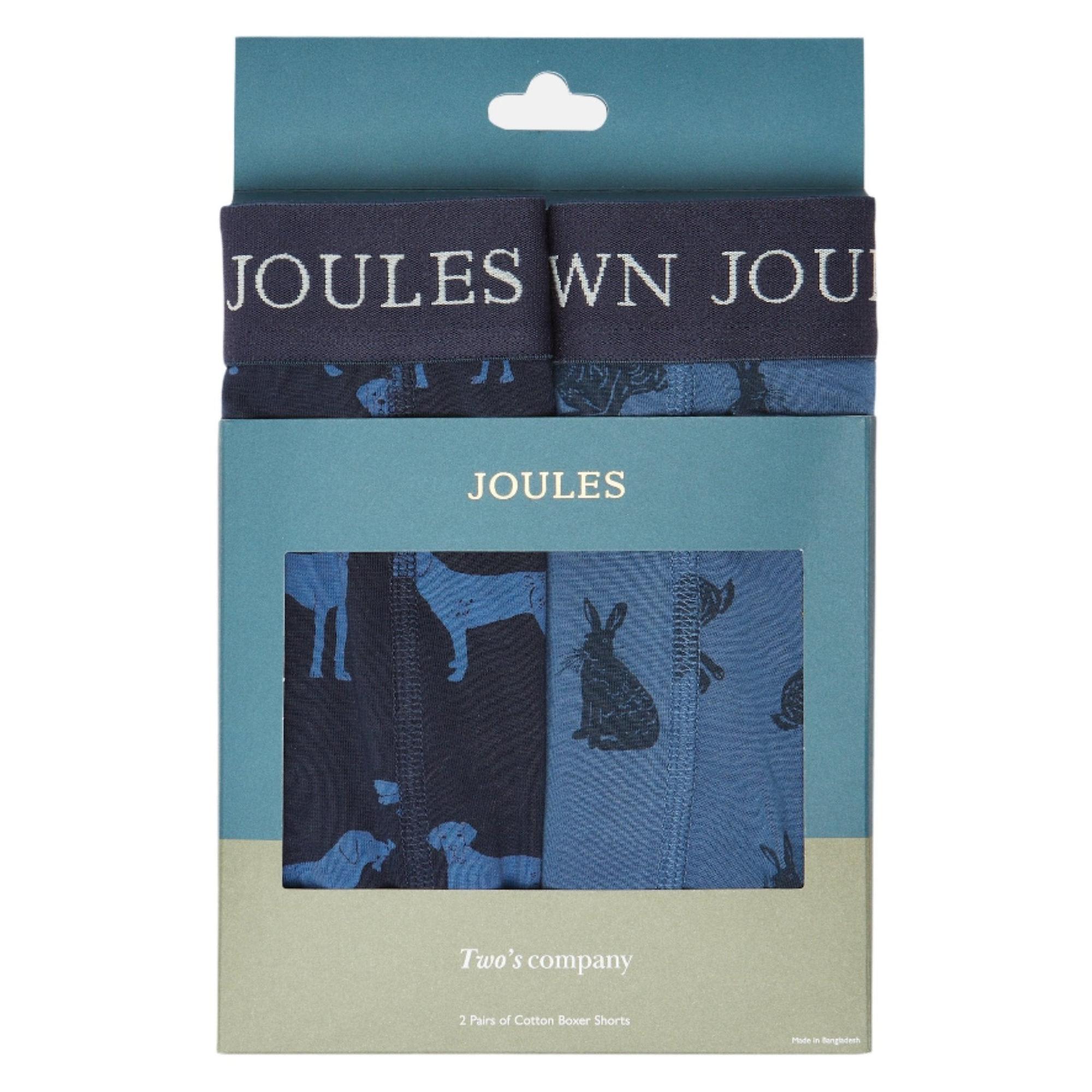 Product image 1 of 4 of Joules Men's Crown Joules Boxer Briefs 2 Pack - Navy