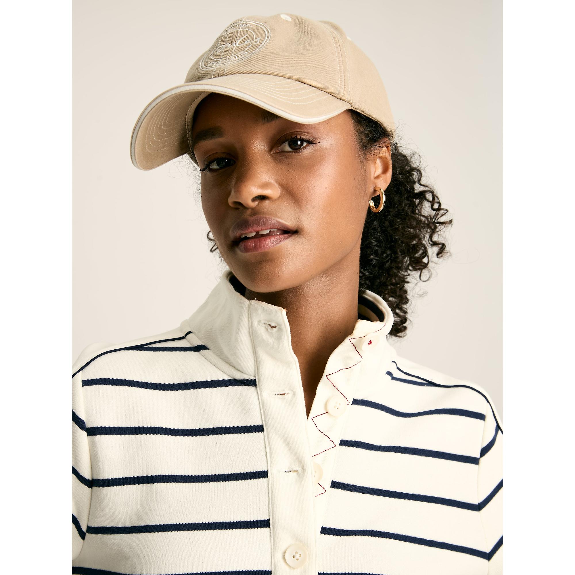 Product image 6 of 8 of Joules Women's Southwold Button Down Striped Sweatshirt - Navy