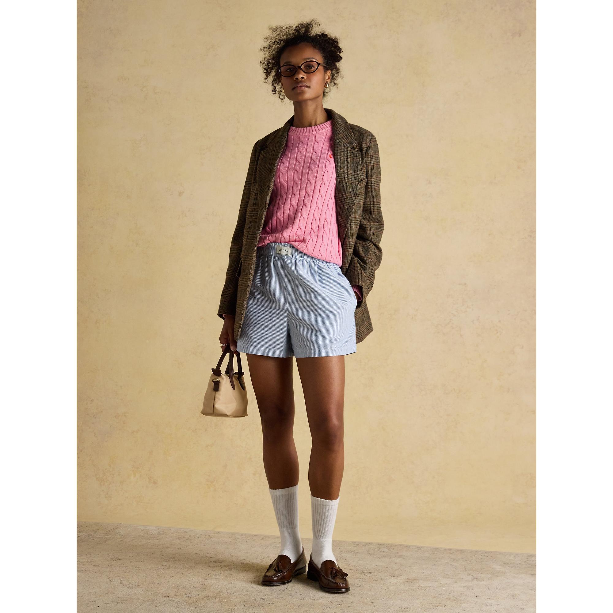 Product image 5 of 10 of Joules Women's Classic Cable Cotton Crew Neck Jumper - Pink