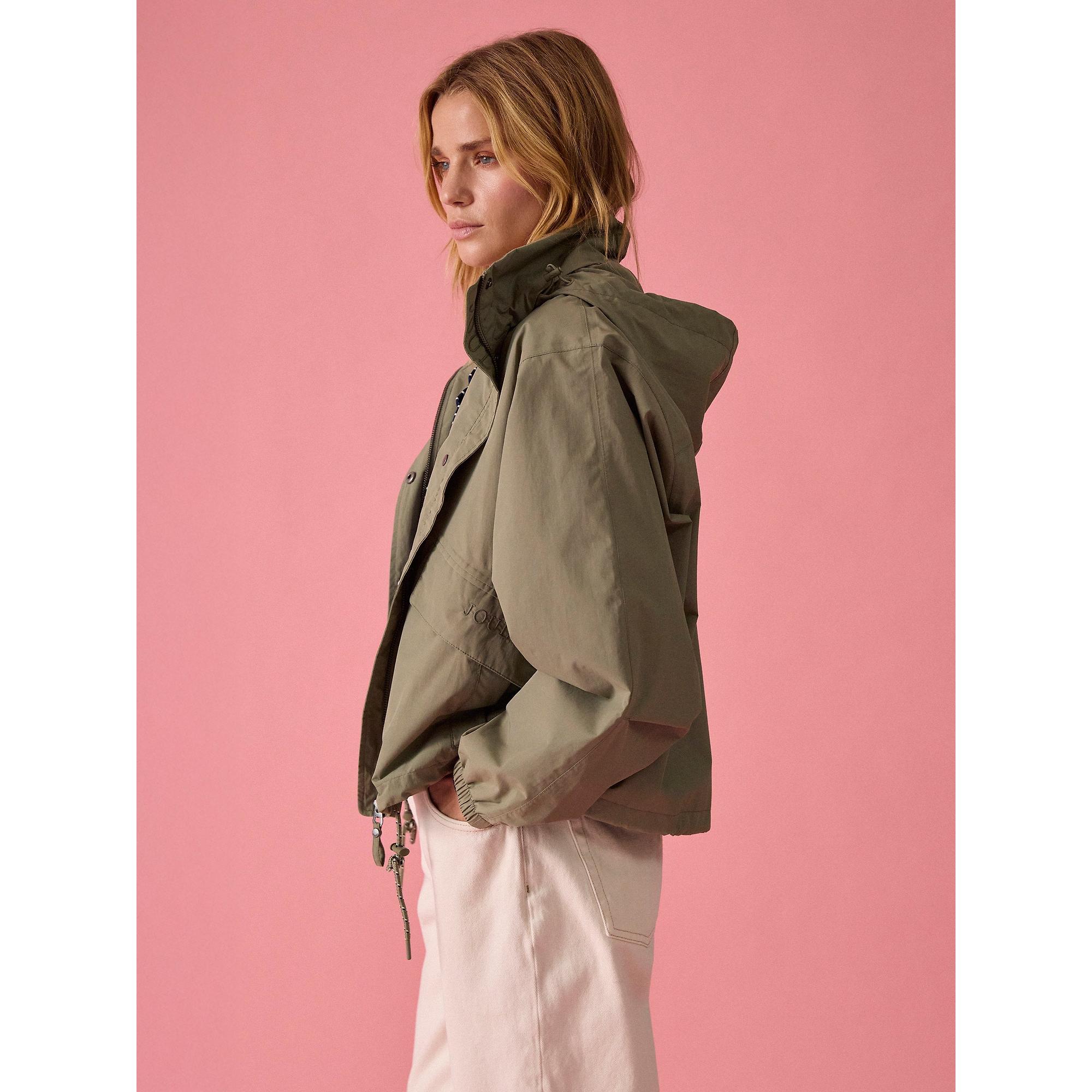 Product image 3 of 19 of Joules Women's Hove Waterproof Windbreaker Jacket - Khaki Green