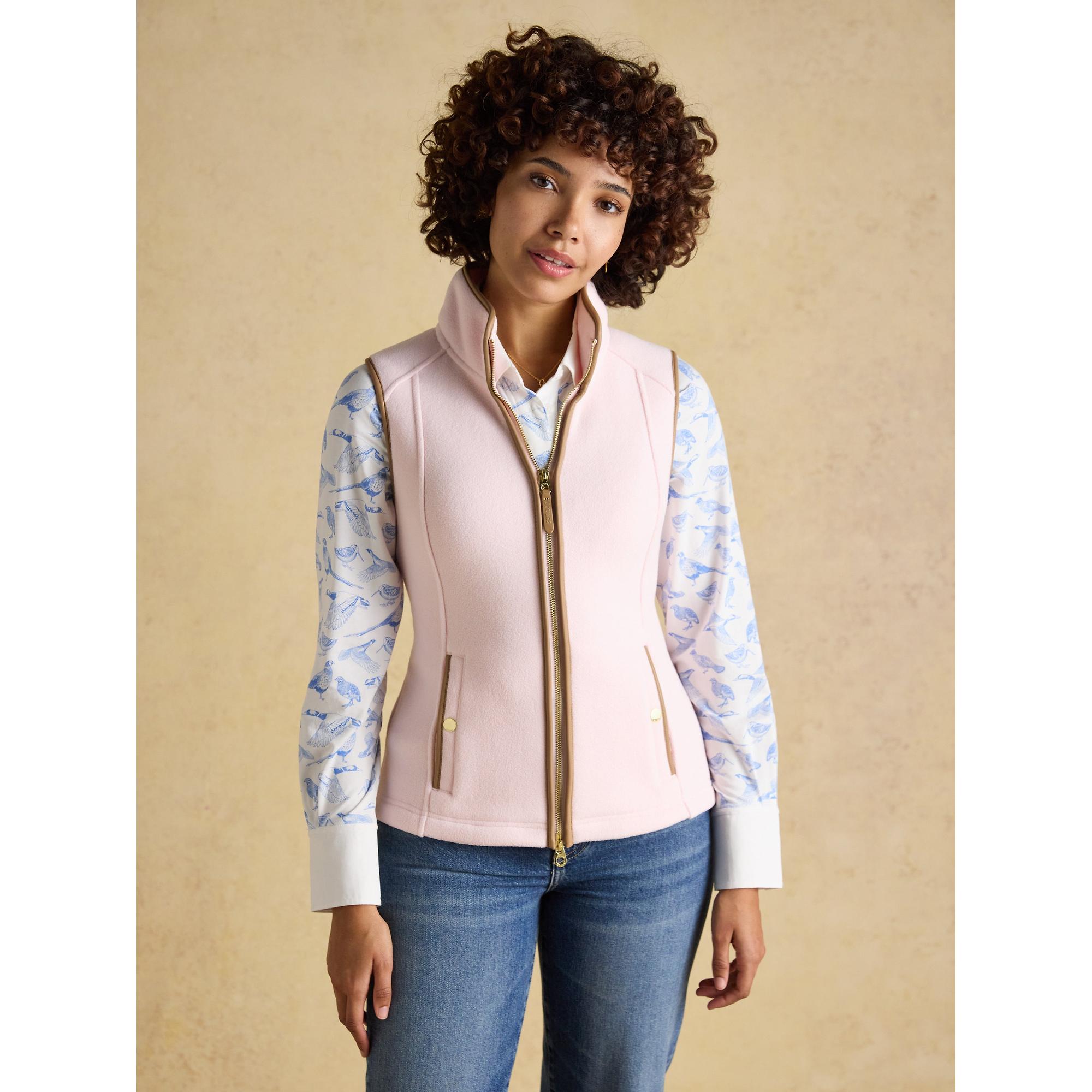 Product image 2 of 11 of Joules Women's Heritage Regular Fleece Gilet - Light Pink