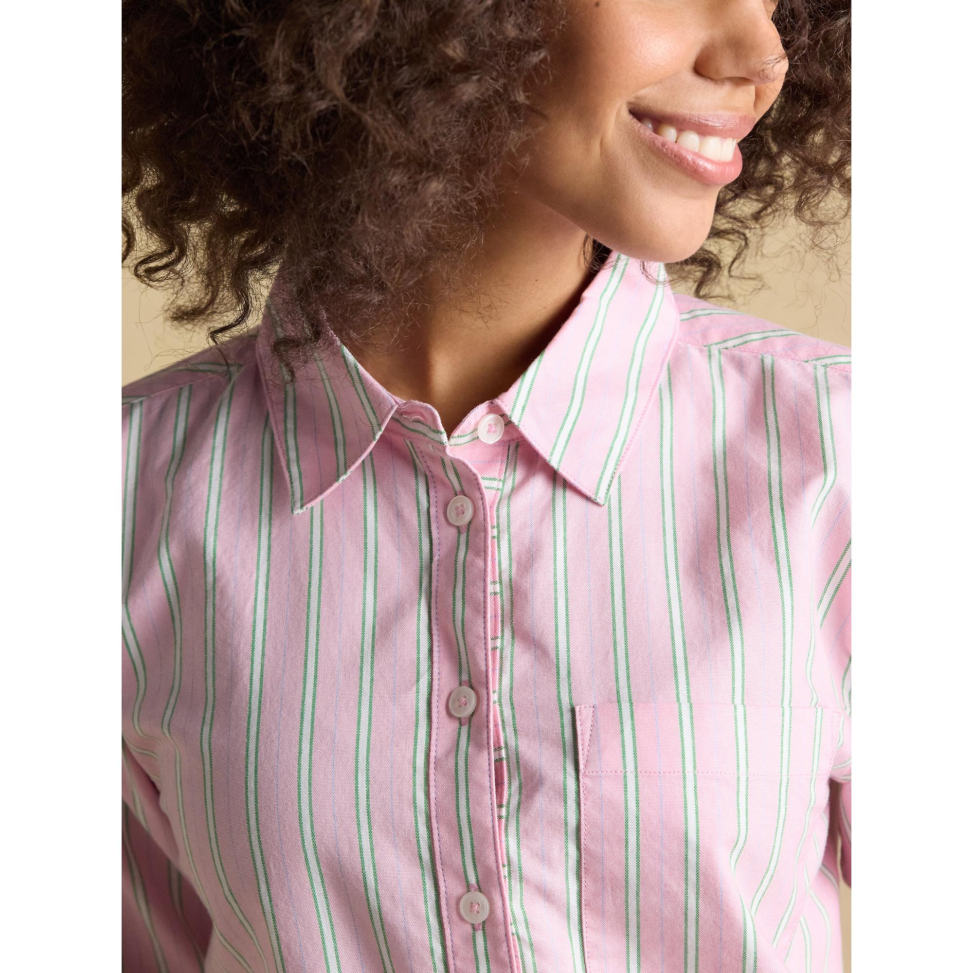 Product image 4 of 10 of Joules Women's Boyfriend Fit Oxford Shirt - Pink Striped