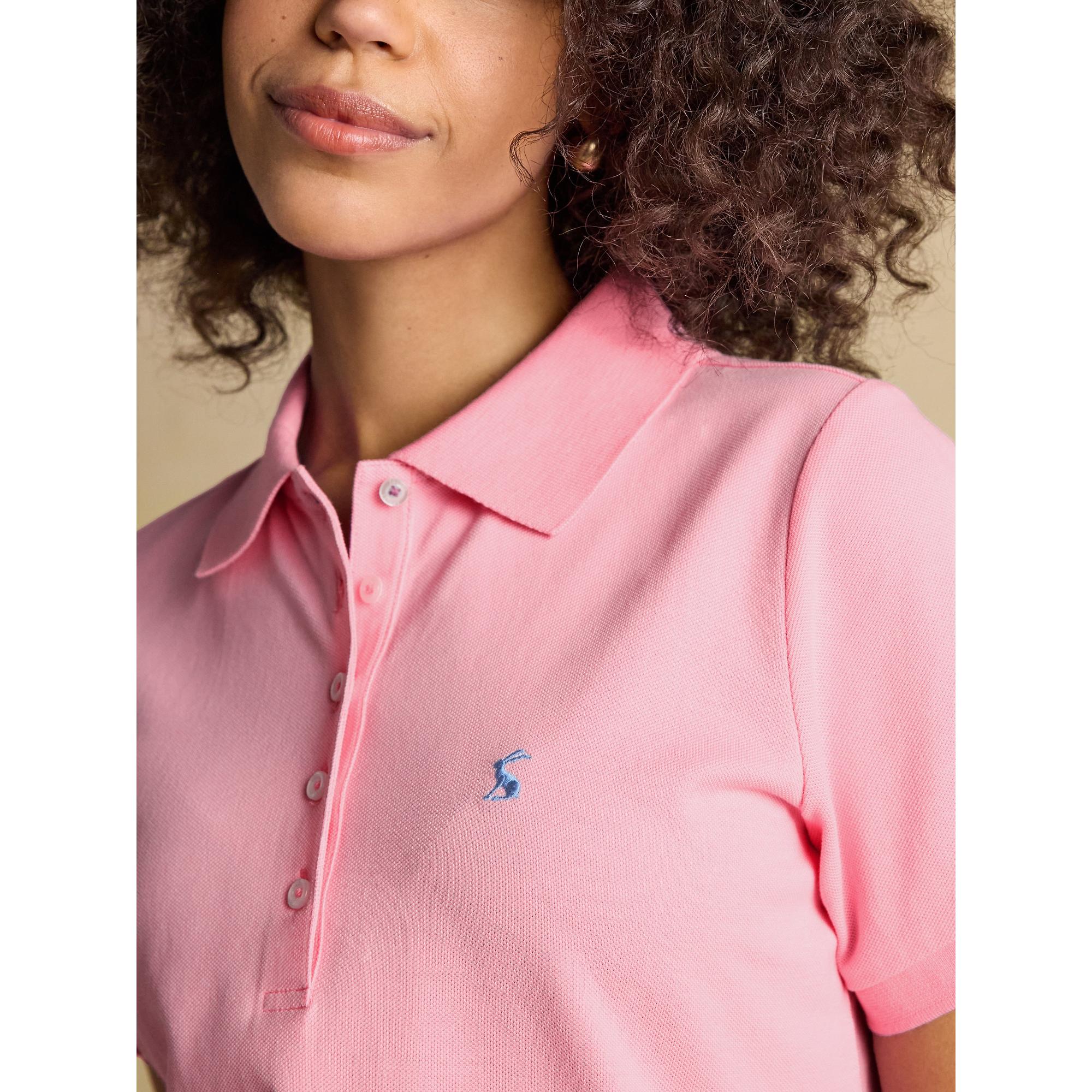 Product image 7 of 9 of Joules Women's Woody Cotton Pique Short Sleeve Polo Shirt - Pink