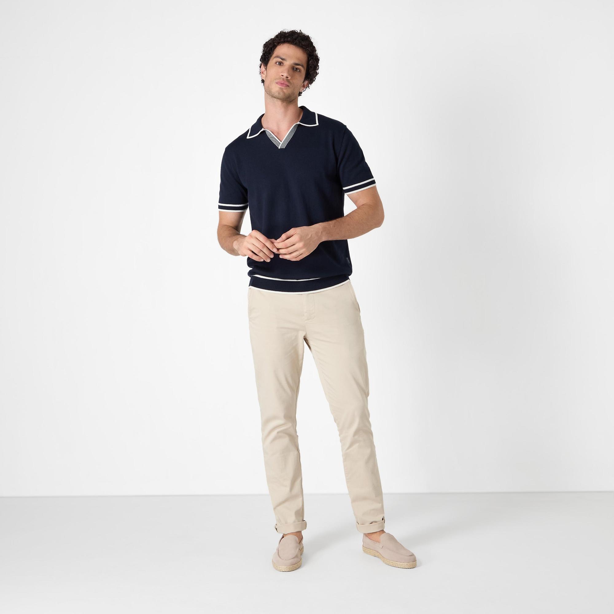 Product image 7 of 7 of Oliver Sweeney Men's Garras Knitted Riviera Polo Shirt - Navy