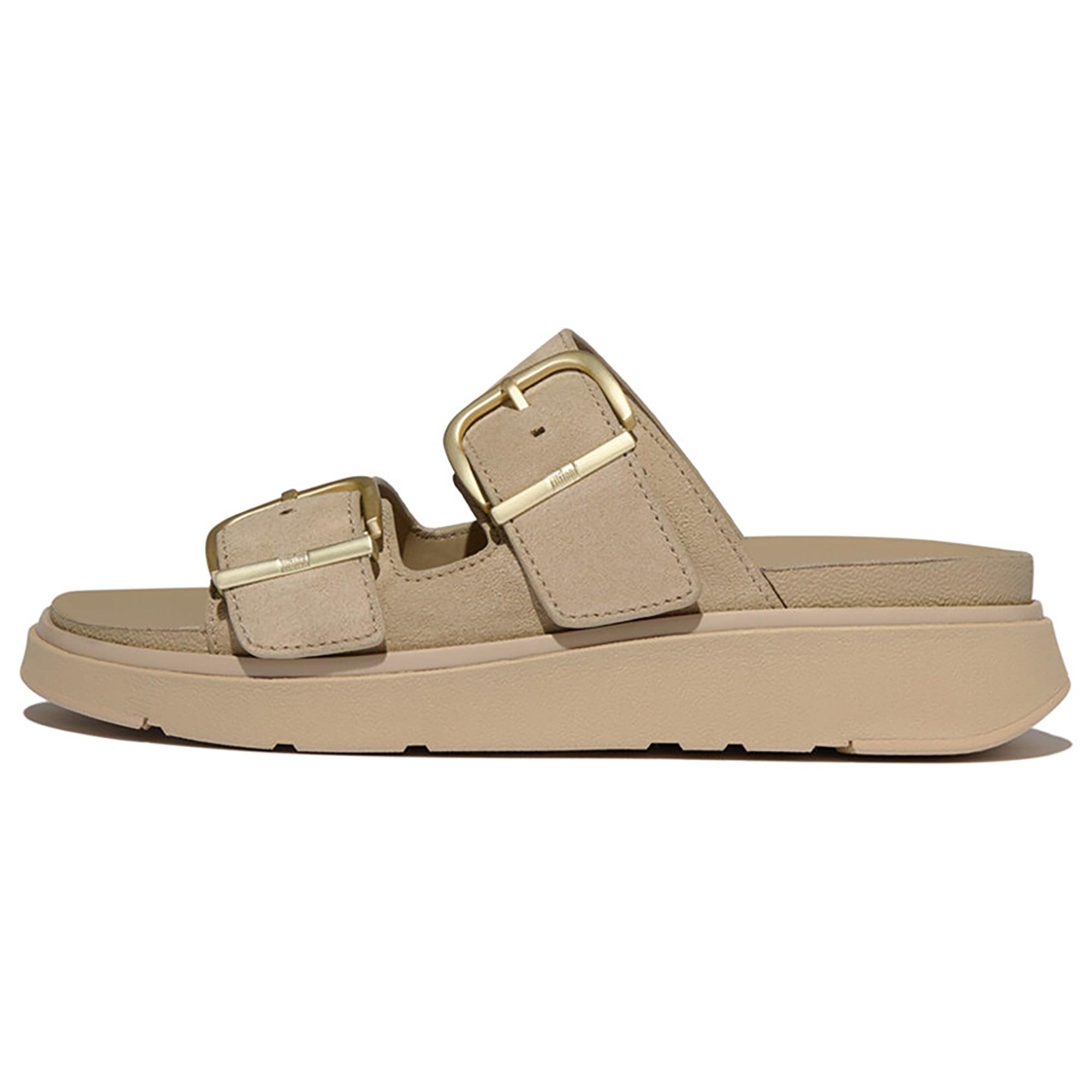 Product image 8 of 8 of FitFlop Women's GEN-FF Buckle Two-Bar Suede Slides - Cappuccino