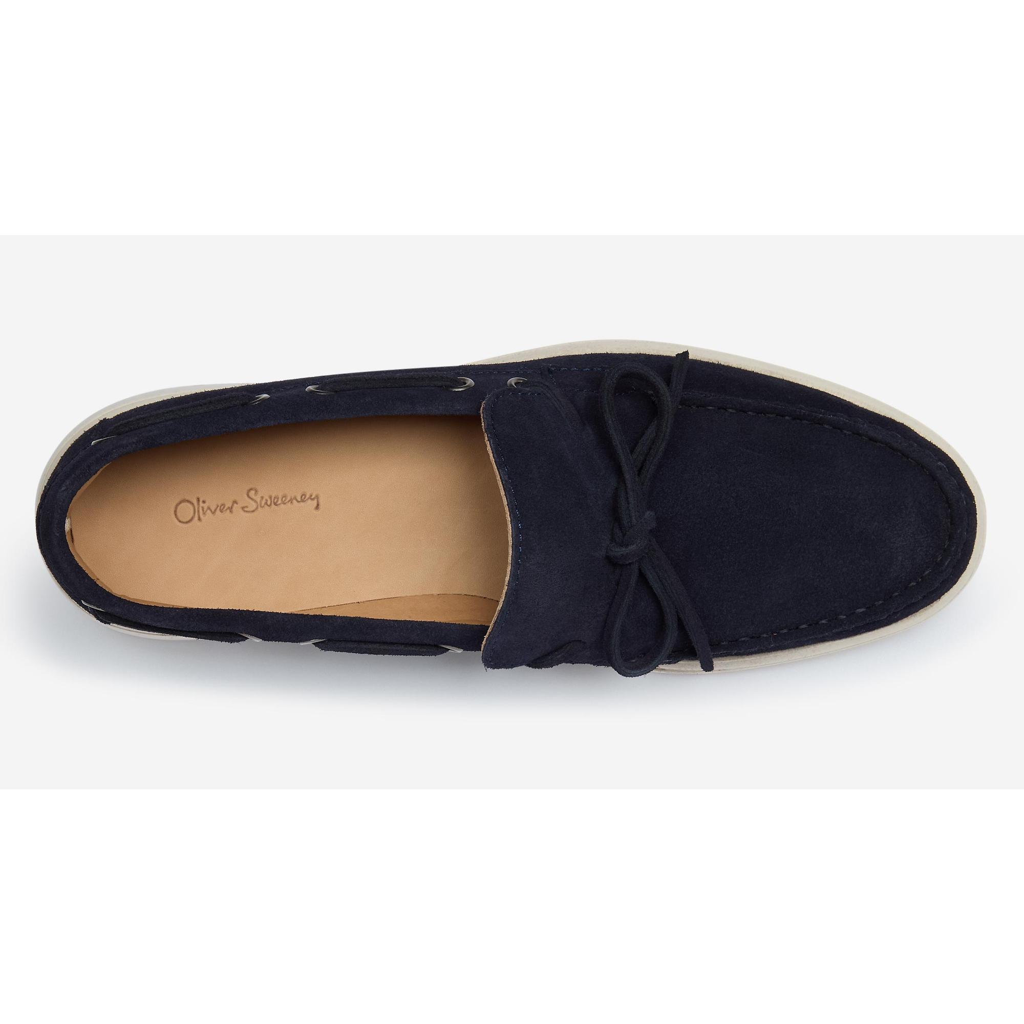 Product image 4 of 5 of Oliver Sweeney Men's Girona Calf Suede Boat Shoes - Navy