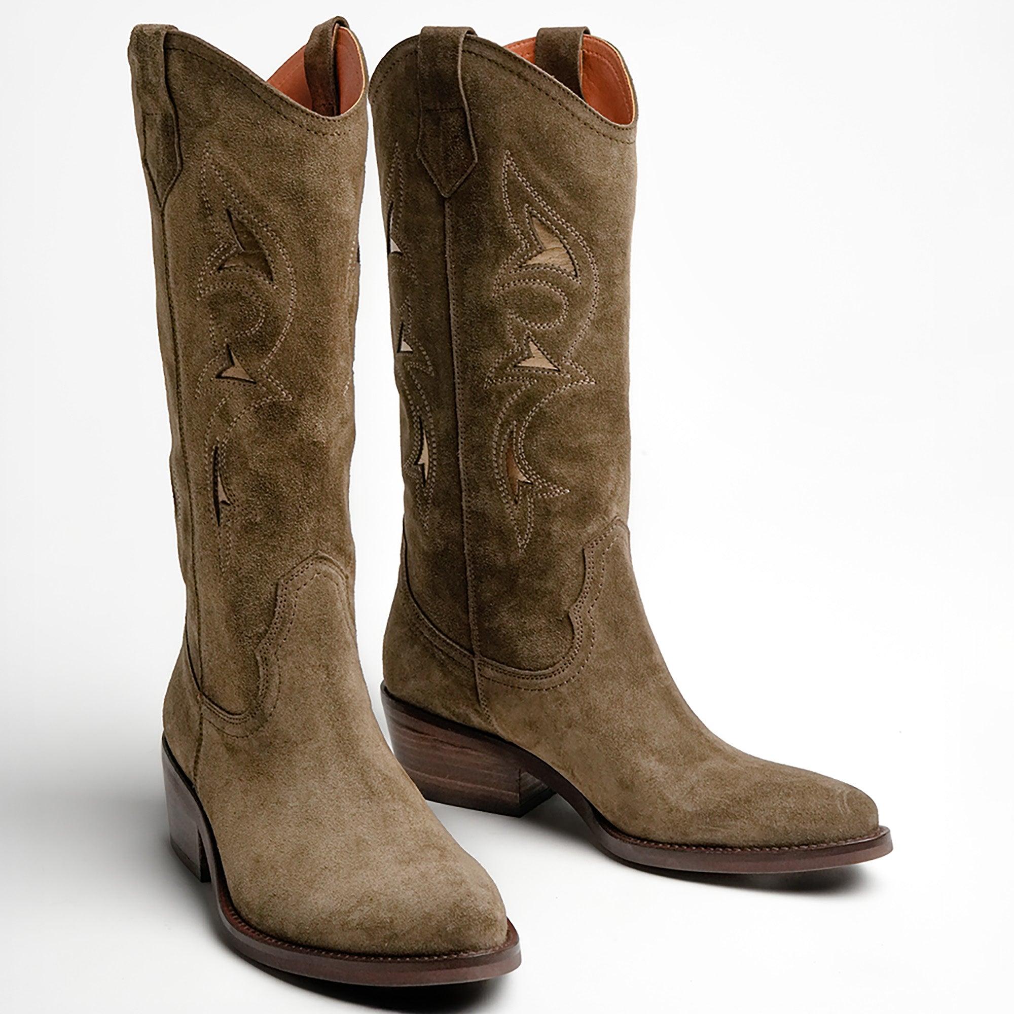 Product image 3 of 5 of Penelope Chilvers Women's Goldie Paloma Suede Boots - Truffle