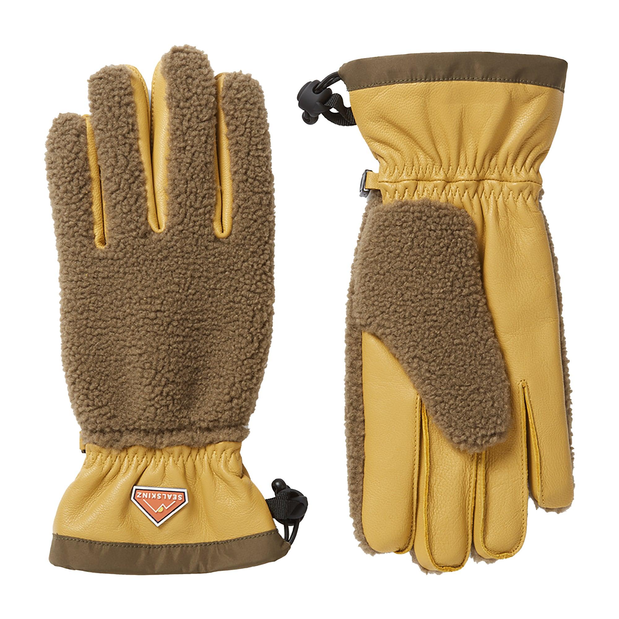 Product image 1 of 1 of Sealskinz Garvestone Waterproof Sherpa Fleece Hiking Gloves - Brown