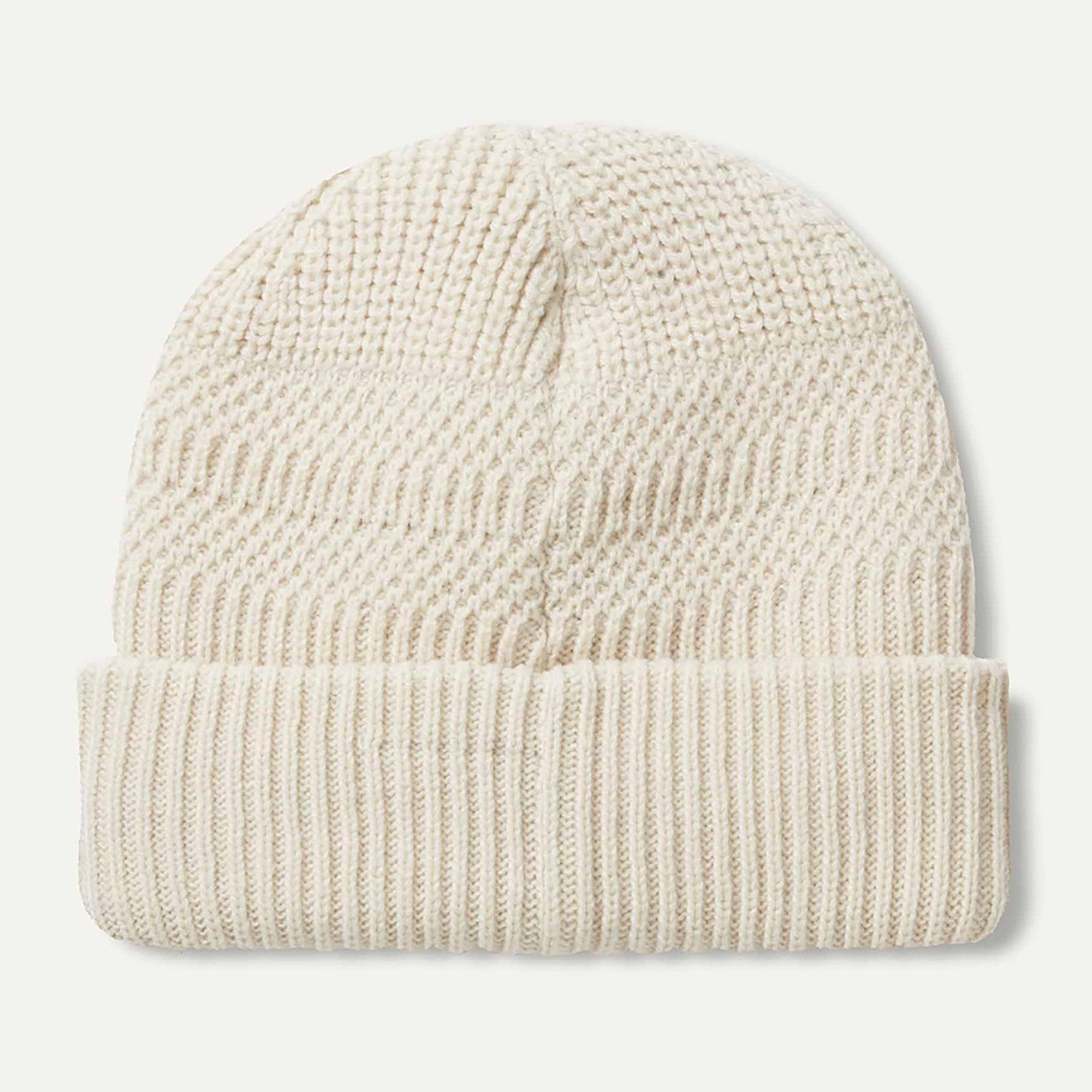 Product image 2 of 2 of Sealskinz Gressenhall Waterproof Cold Weather Textured Stripe Roll Cuff Beanie - Cream