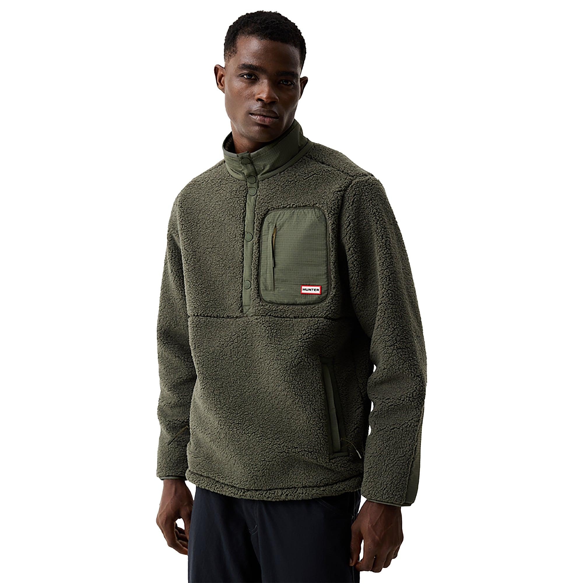 Product image 1 of 4 of Hunter Men's Athol Half Zip Borg Fleece Jacket - Kambaba