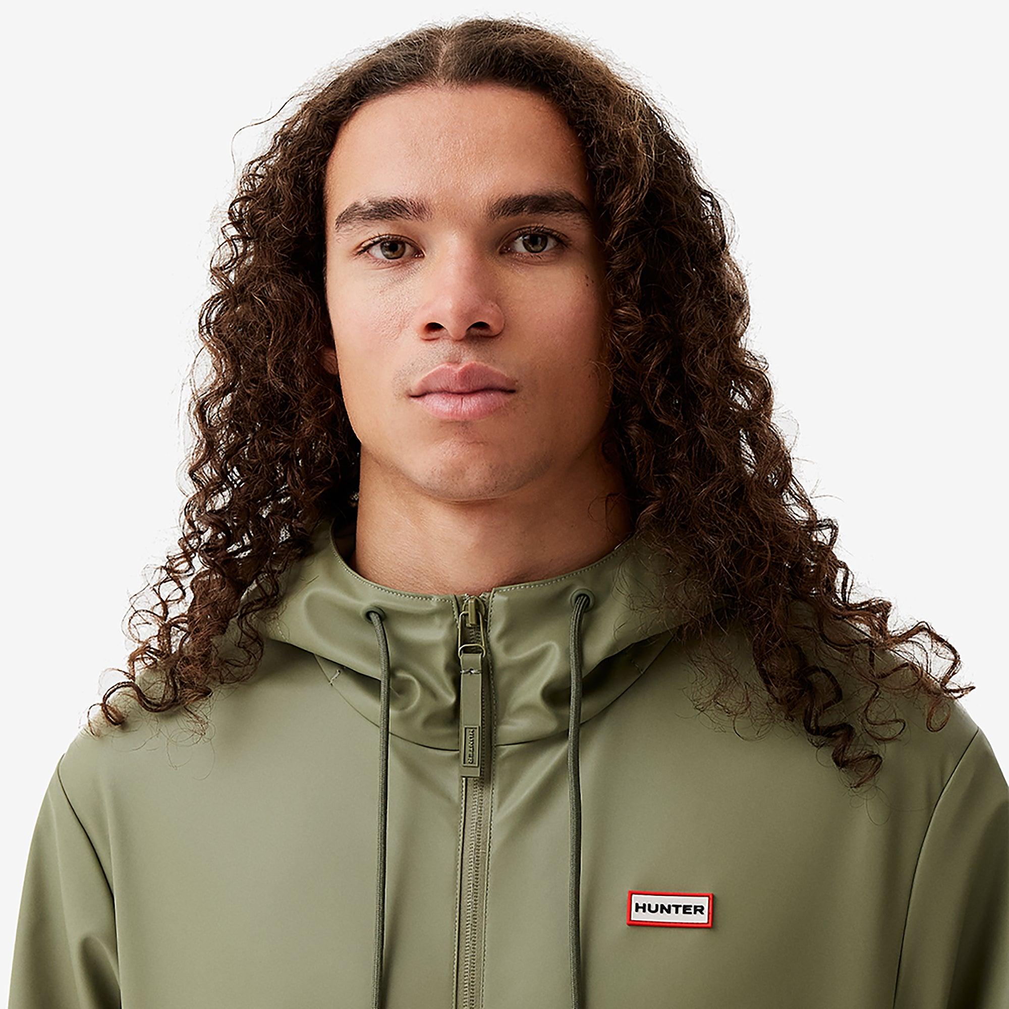 Product image 5 of 8 of Hunter Unisex Downpour Andrea Pu Rain Coat - Deep Lichen Green