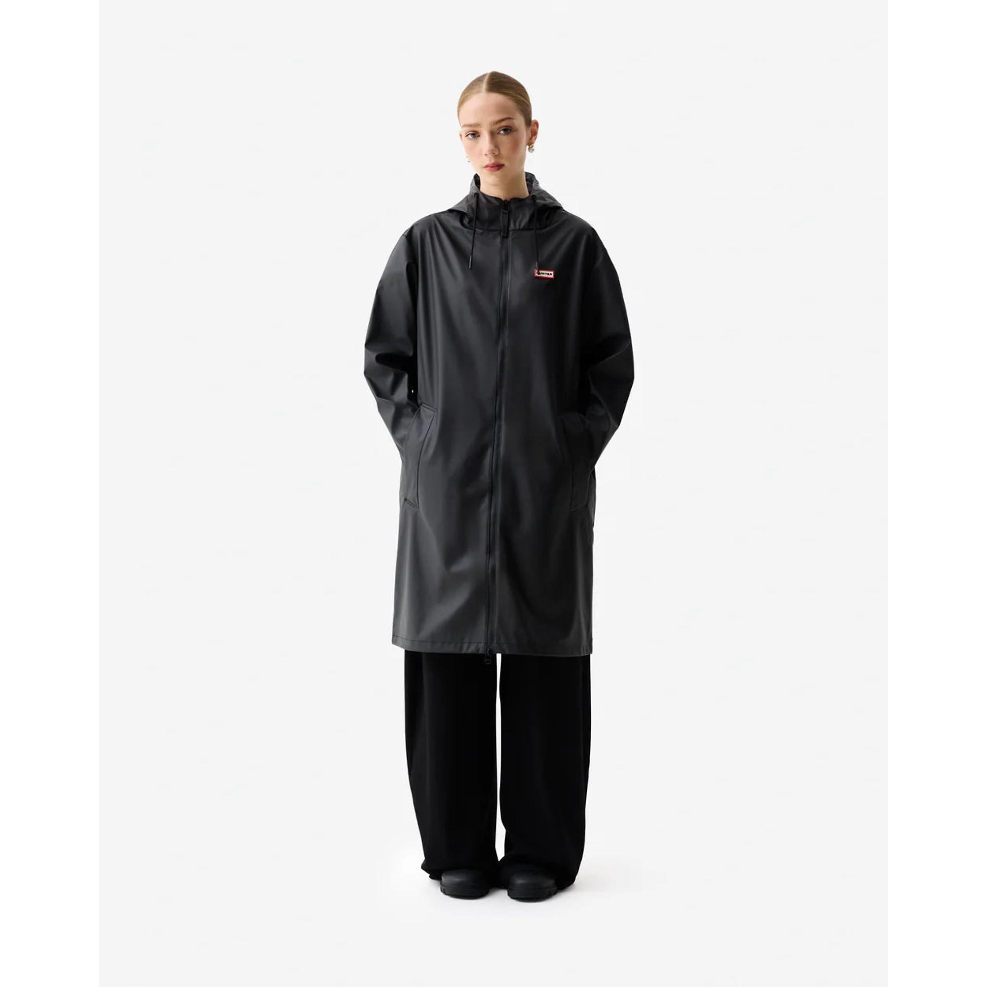 Product image 4 of 9 of Hunter Unisex Downpour Andrea Pu Rain Coat - Hunter Black