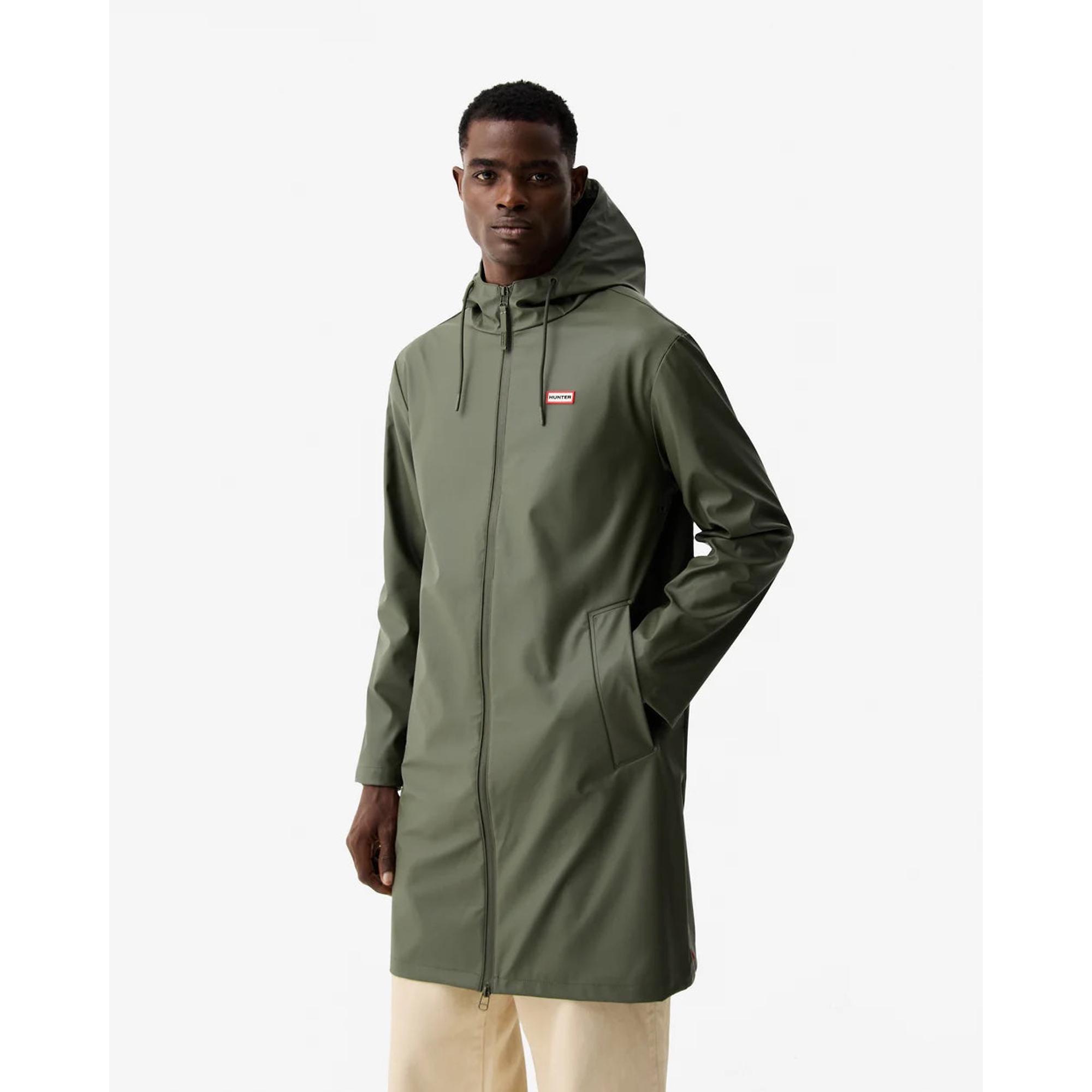 Product image 3 of 9 of Hunter Unisex Downpour Andrea Pu Rain Coat - Kambaba Green