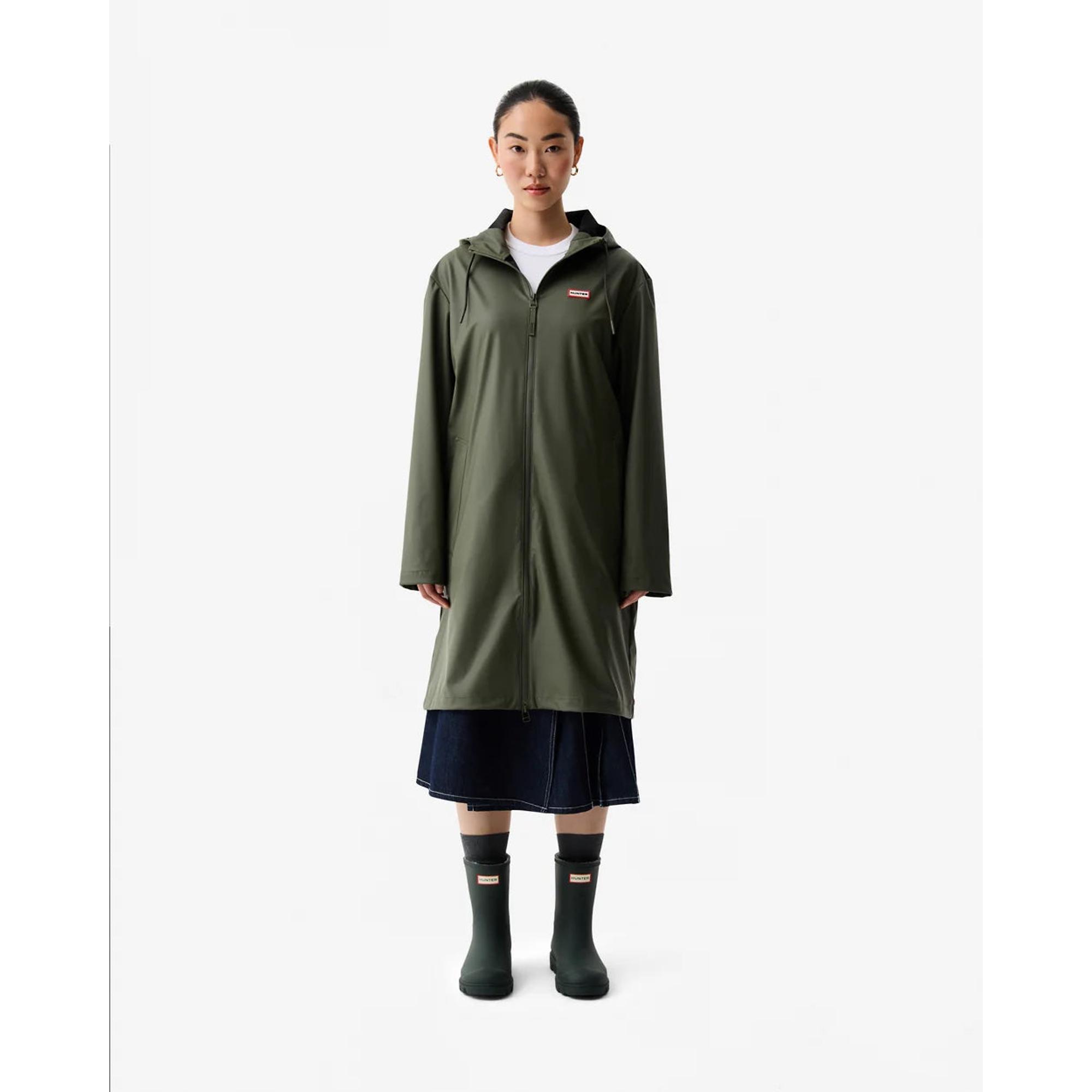 Product image 4 of 9 of Hunter Unisex Downpour Andrea Pu Rain Coat - Kambaba Green