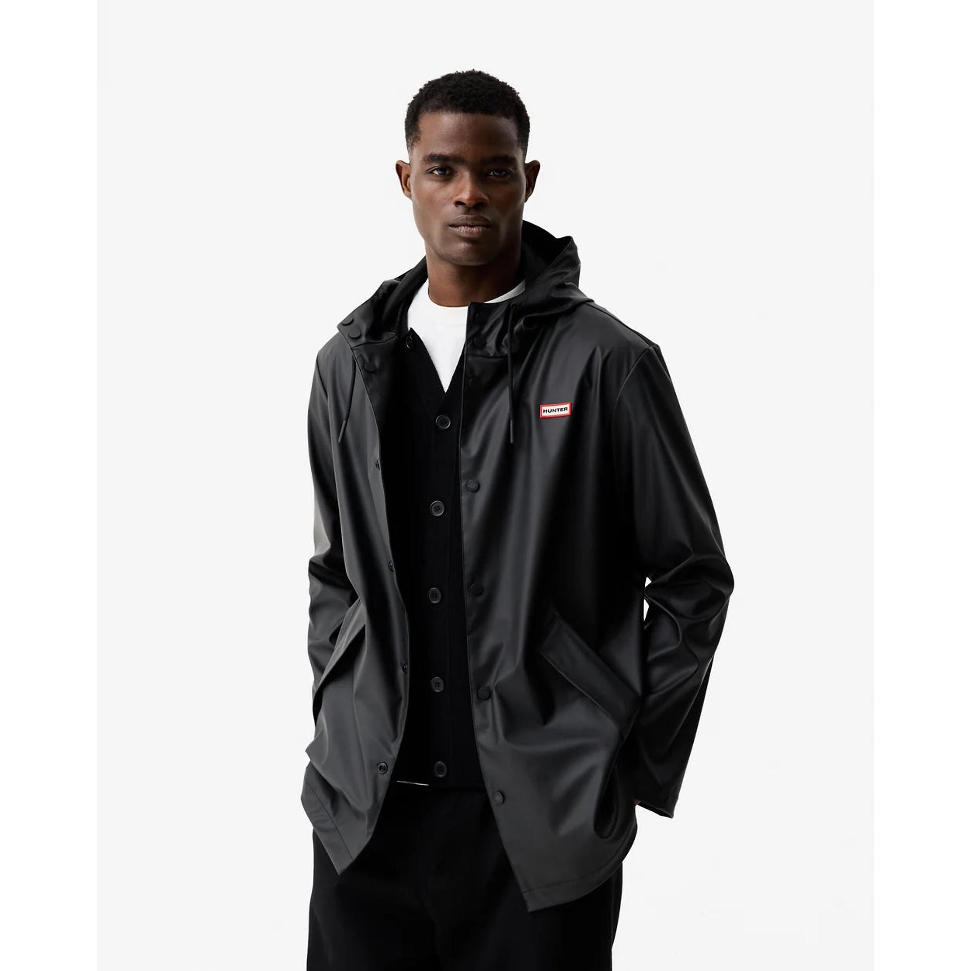 Product image 3 of 12 of Hunter Unisex Downpour Jo Pu Rain Parka - Black