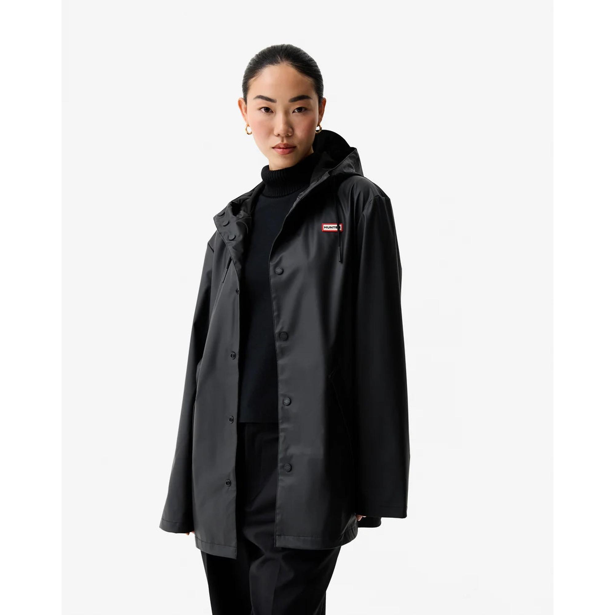 Product image 2 of 12 of Hunter Unisex Downpour Jo Pu Rain Parka - Black