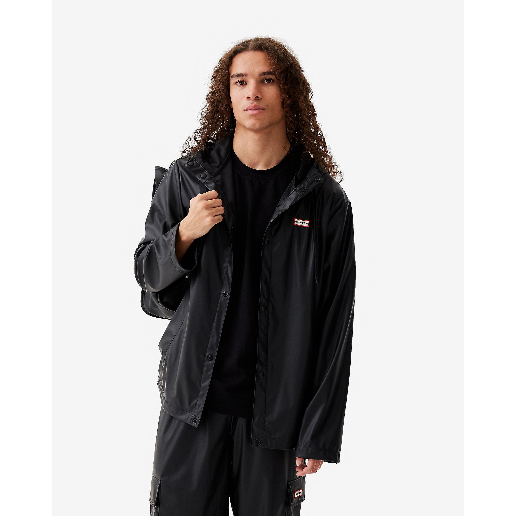 Product image 12 of 16 of Hunter Unisex Downpour Izzy Pu Hooded Jacket - Black