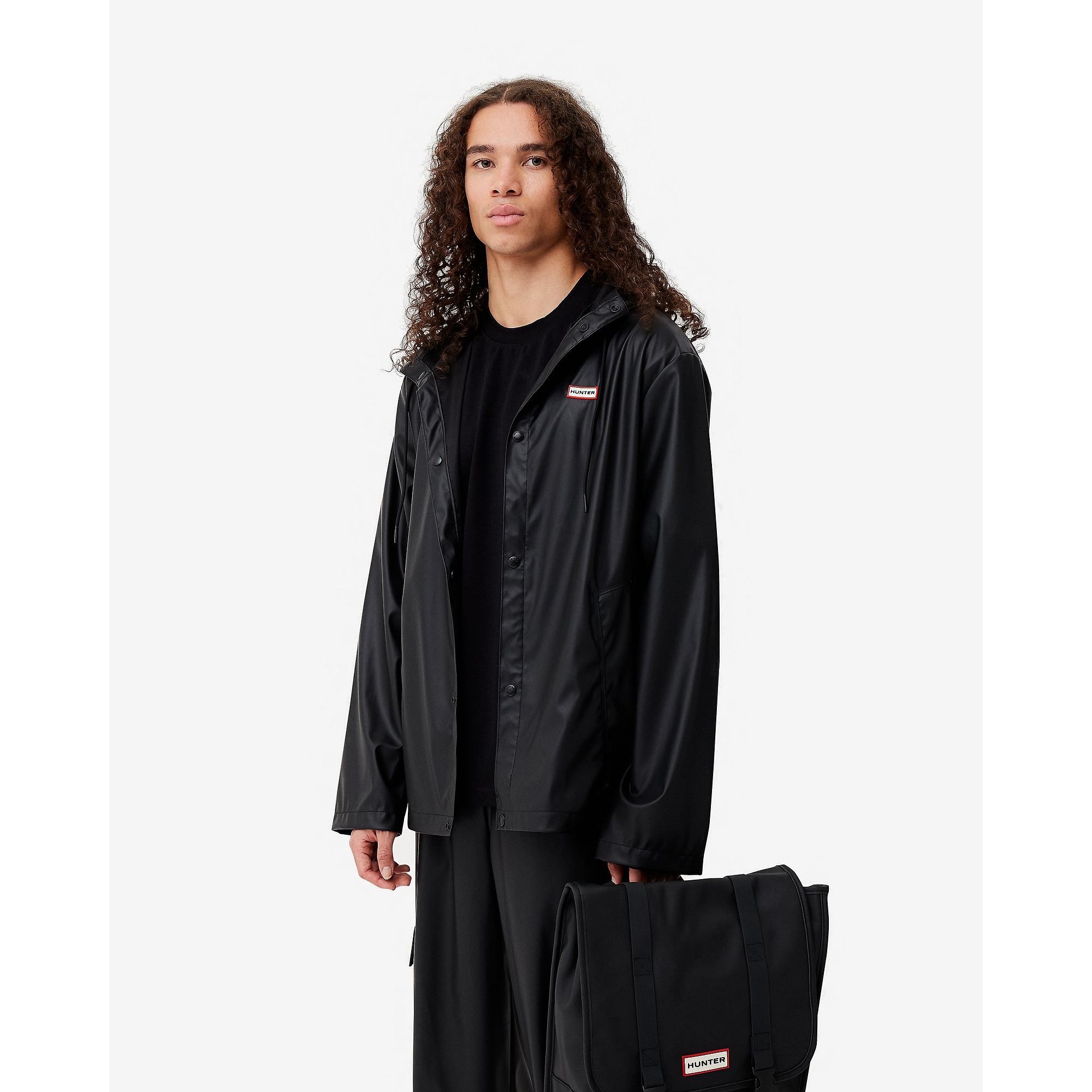 Product image 14 of 16 of Hunter Unisex Downpour Izzy Pu Hooded Jacket - Black