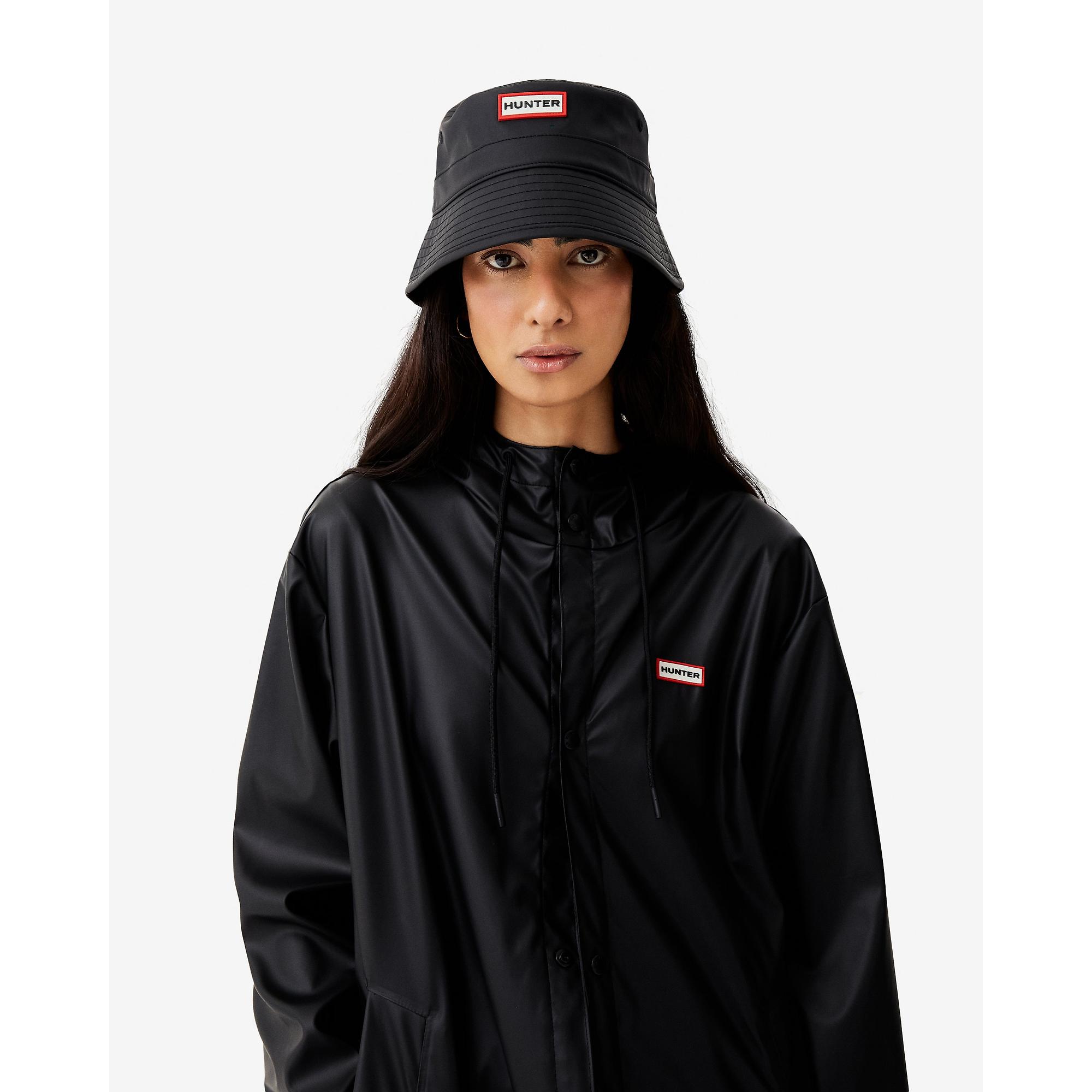 Product image 16 of 16 of Hunter Unisex Downpour Izzy Pu Hooded Jacket - Black