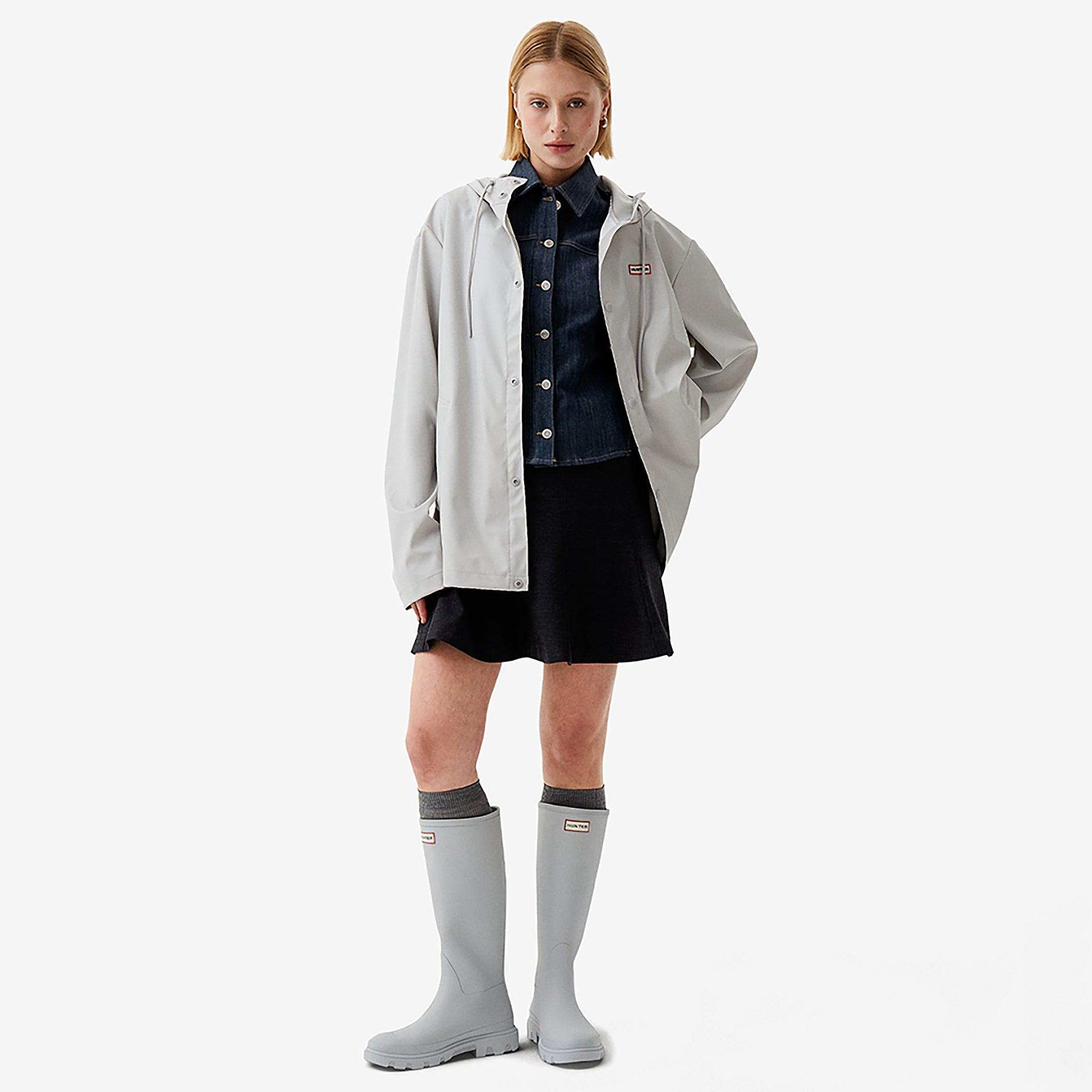 Product image 3 of 8 of Hunter Unisex Downpour Izzy Pu Hooded Jacket - Microchip