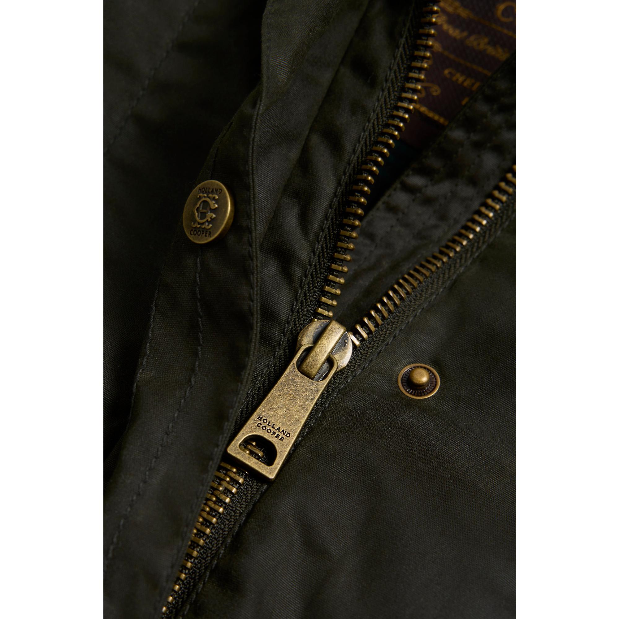 Product image 10 of 11 of Holland Cooper Women's Classic Waxed Jacket - Dark Olive