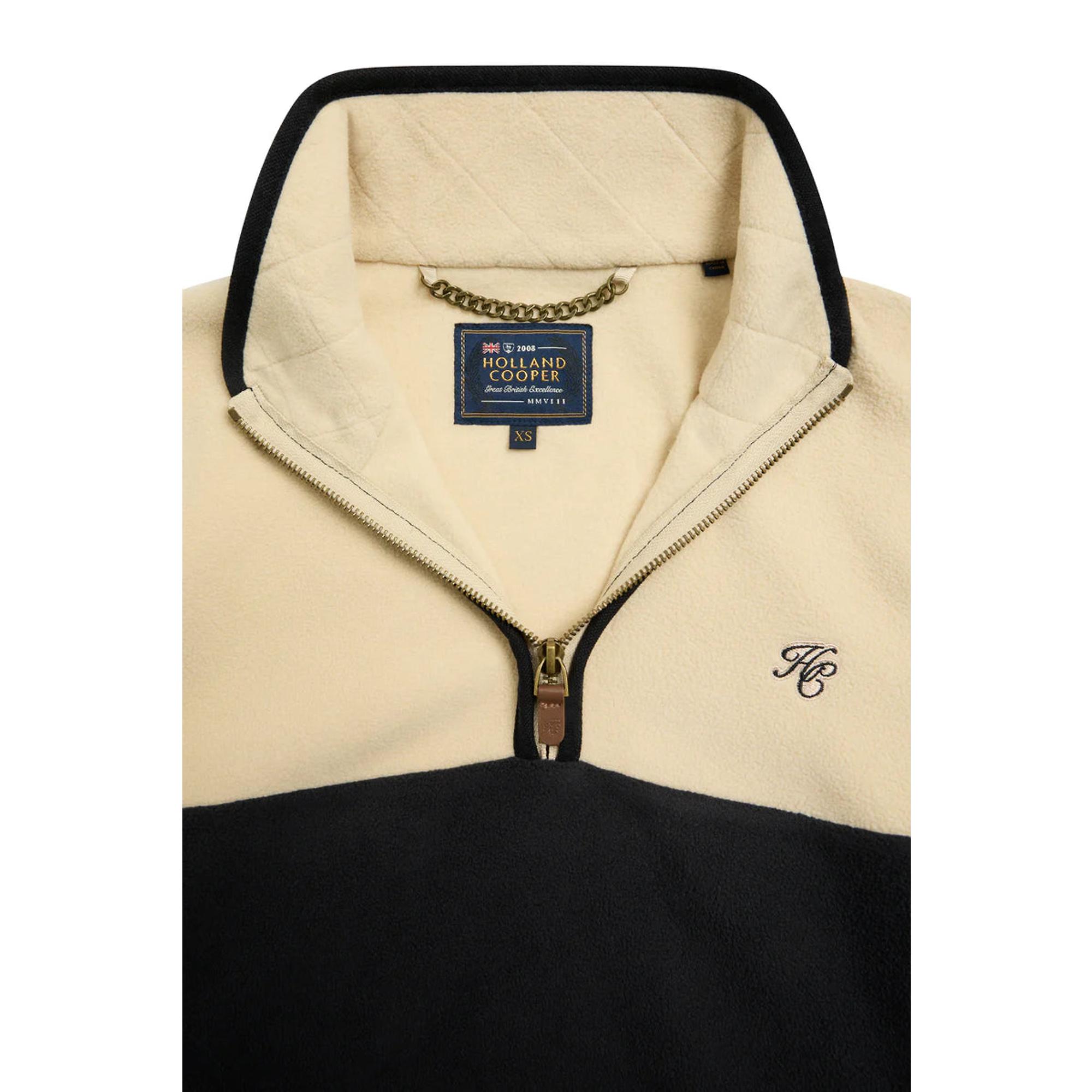 Product image 7 of 9 of Holland Cooper Women's Country Quarter Zip Jacket - Ecru Navy