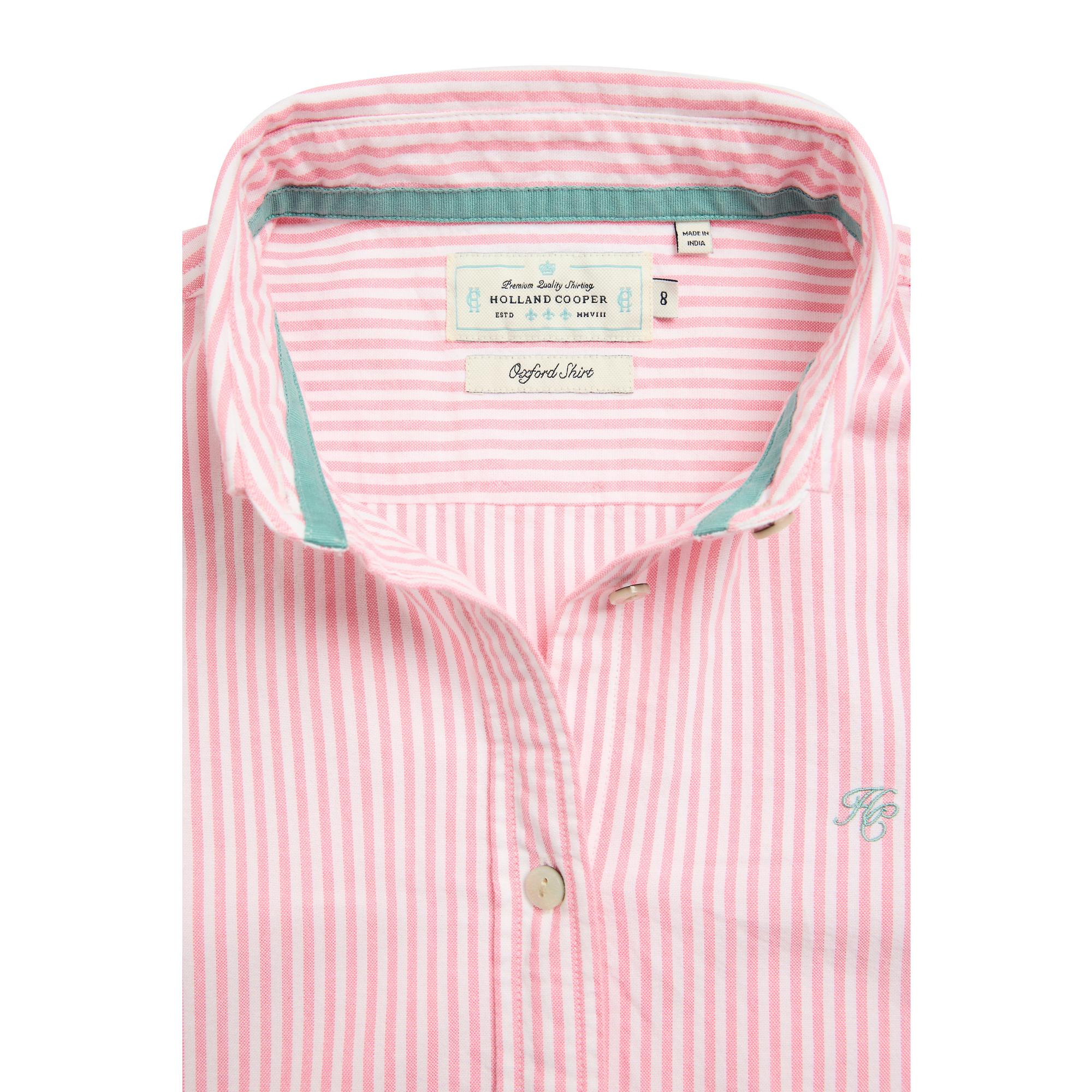 Product image 7 of 16 of Holland Cooper Women's Oxford Shirt - City Pink Stripe