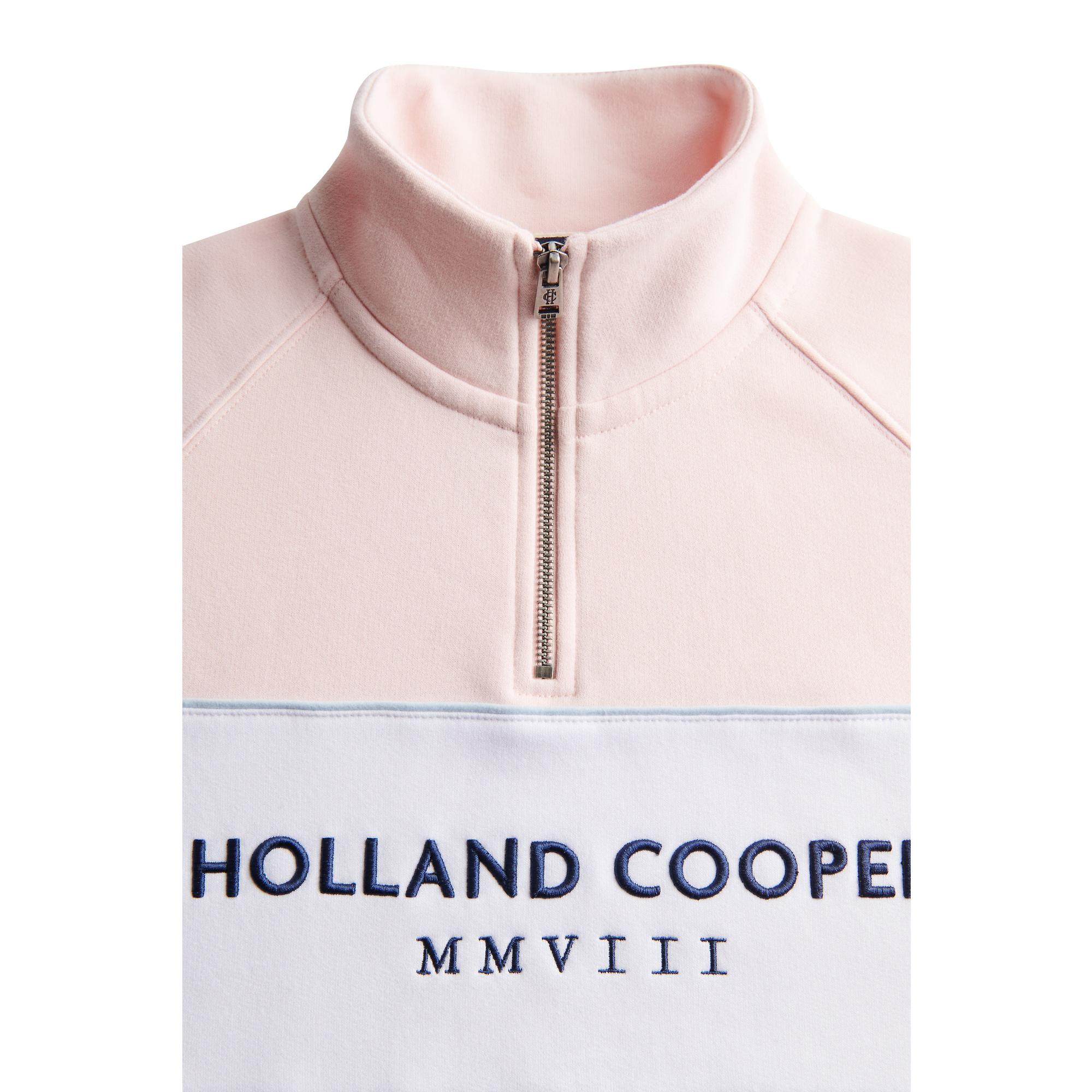 Product image 7 of 8 of Holland Cooper Women's Sporting Heritage Zip Henley - Pink
