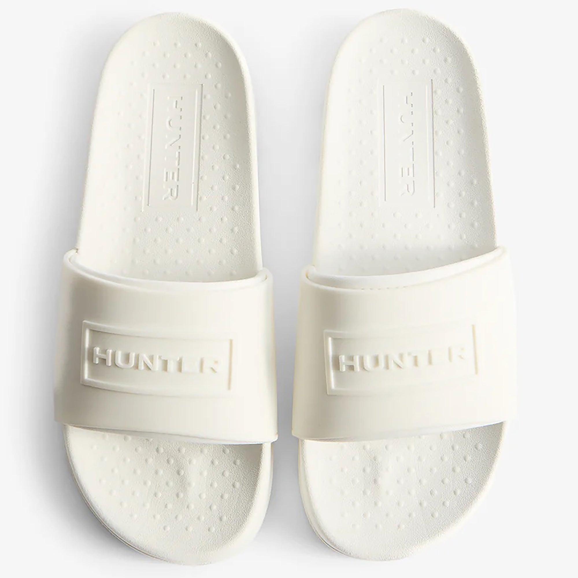 Product image 5 of 5 of Hunter Unisex Core Embossed Silicone Logo Sliders - Hunter White