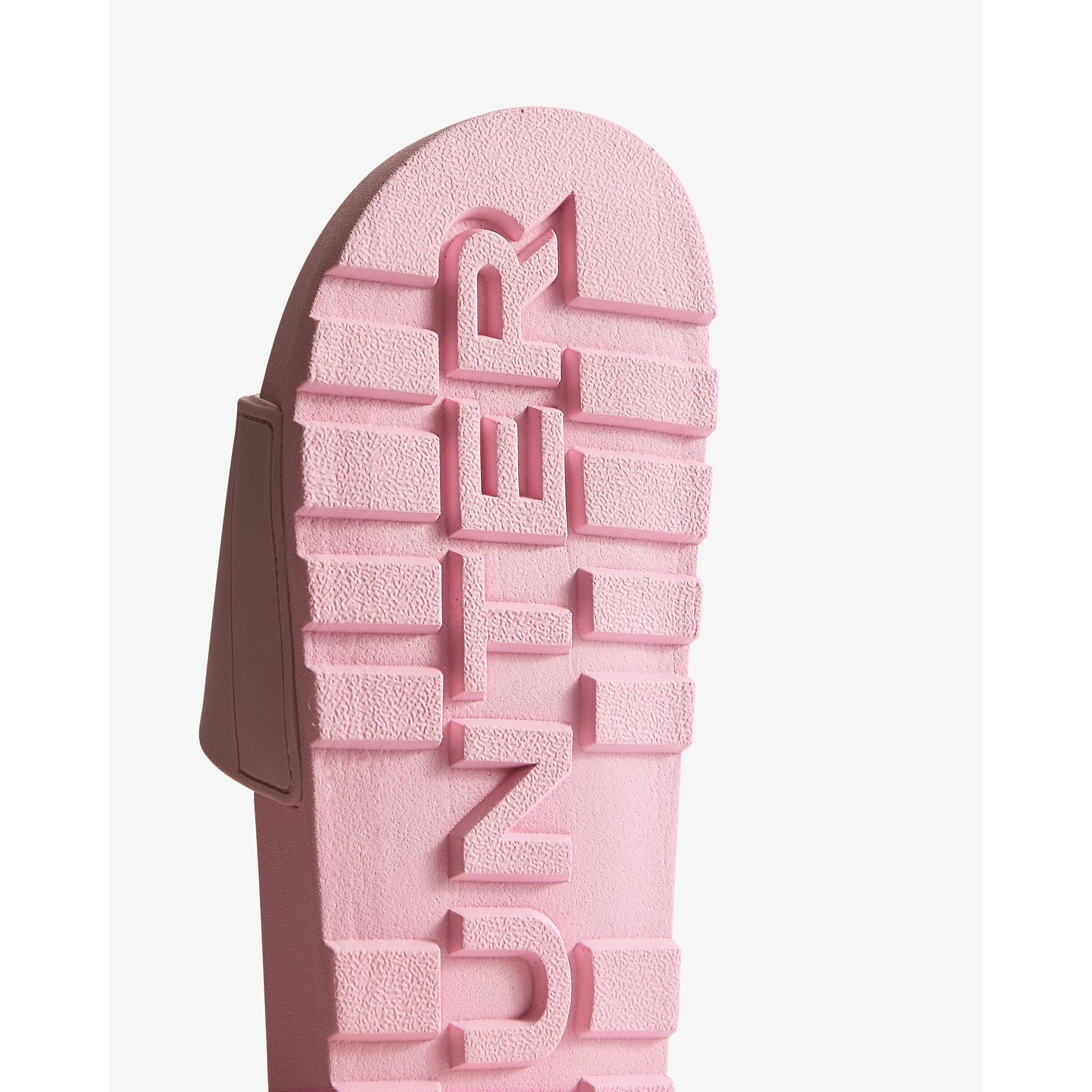Product image 4 of 4 of Hunter Unisex Core Embossed Silicone Logo Sliders - Parfait Pink