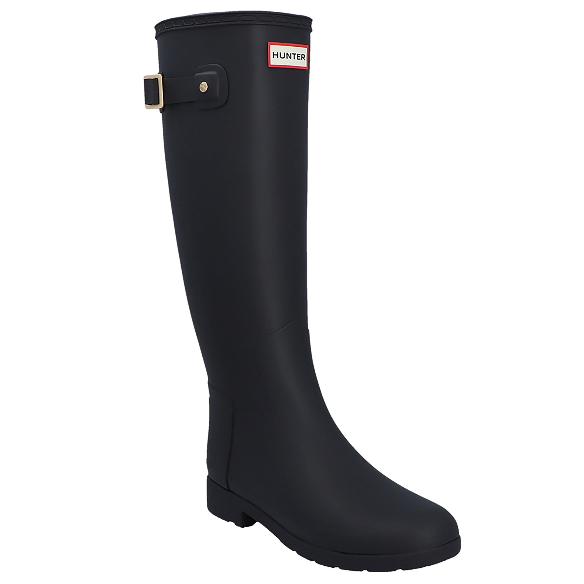 Product image 7 of 7 of Hunter Women's Refined Gold Trim Tall Wellington Boots - Black