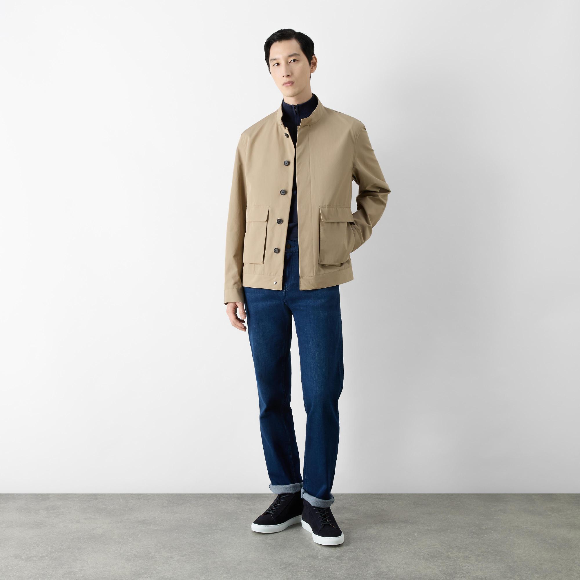 Product image 3 of 7 of Oliver Sweeney Men's Highworth Showerproof Cotton Jacket - Stone