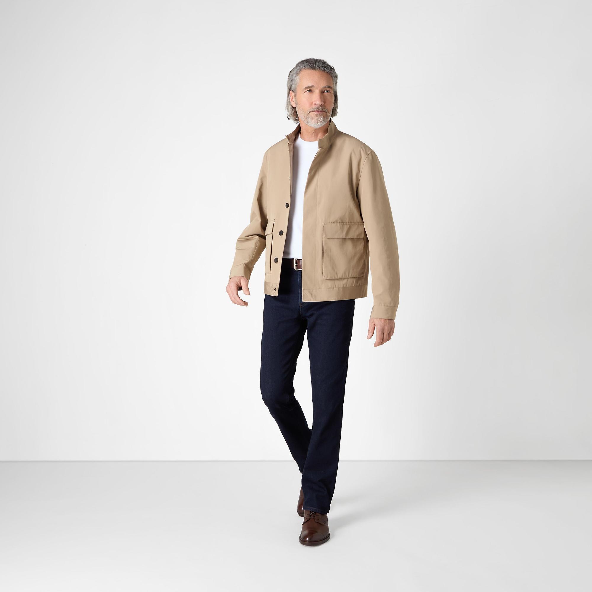 Product image 5 of 7 of Oliver Sweeney Men's Highworth Showerproof Cotton Jacket - Stone