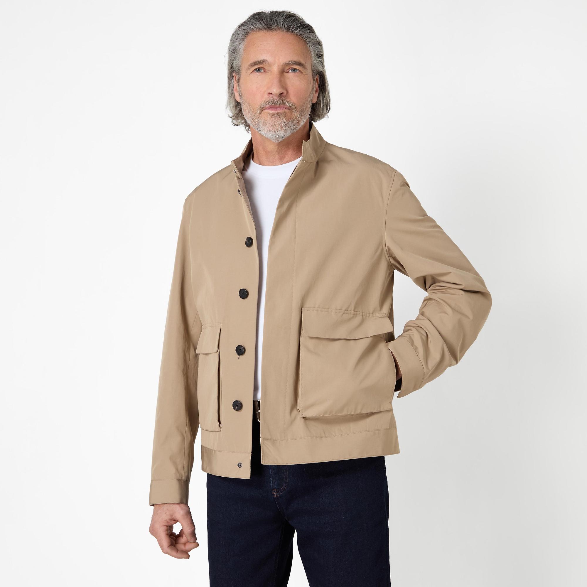 Product image 3 of 7 of Oliver Sweeney Men's Highworth Showerproof Cotton Jacket - Stone