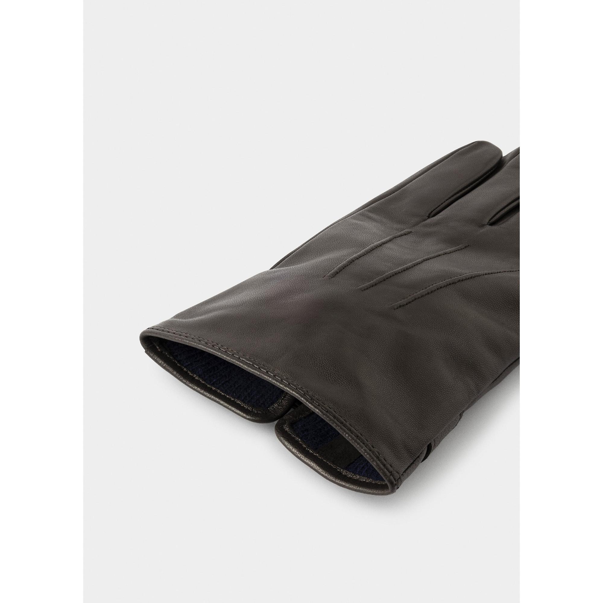 Product image 3 of 4 of Hackett Men's Commuter Touch Leather Gloves - Brown